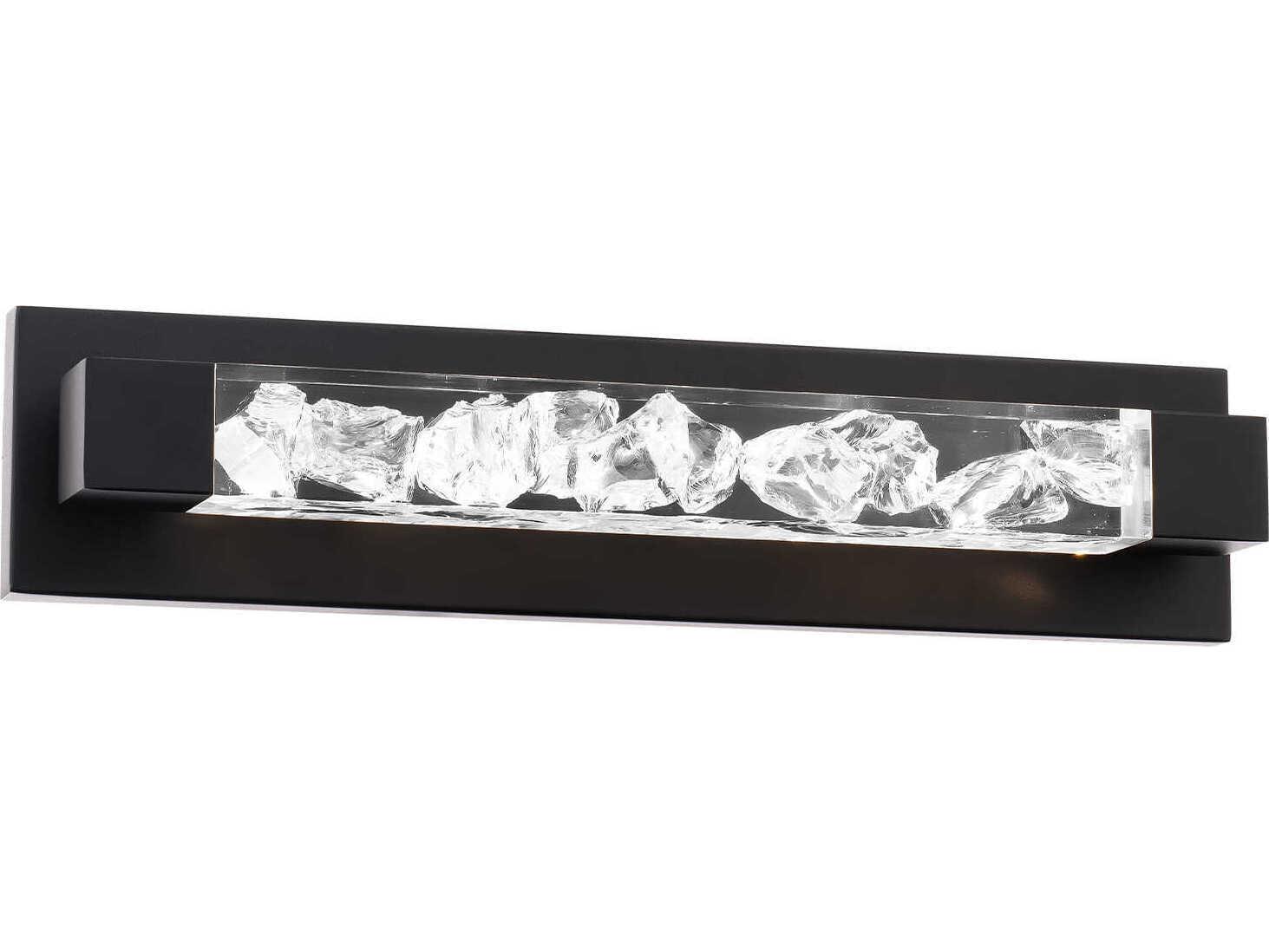 Modern Forms Terra 1-Light Black Crystal LED Vanity Light
