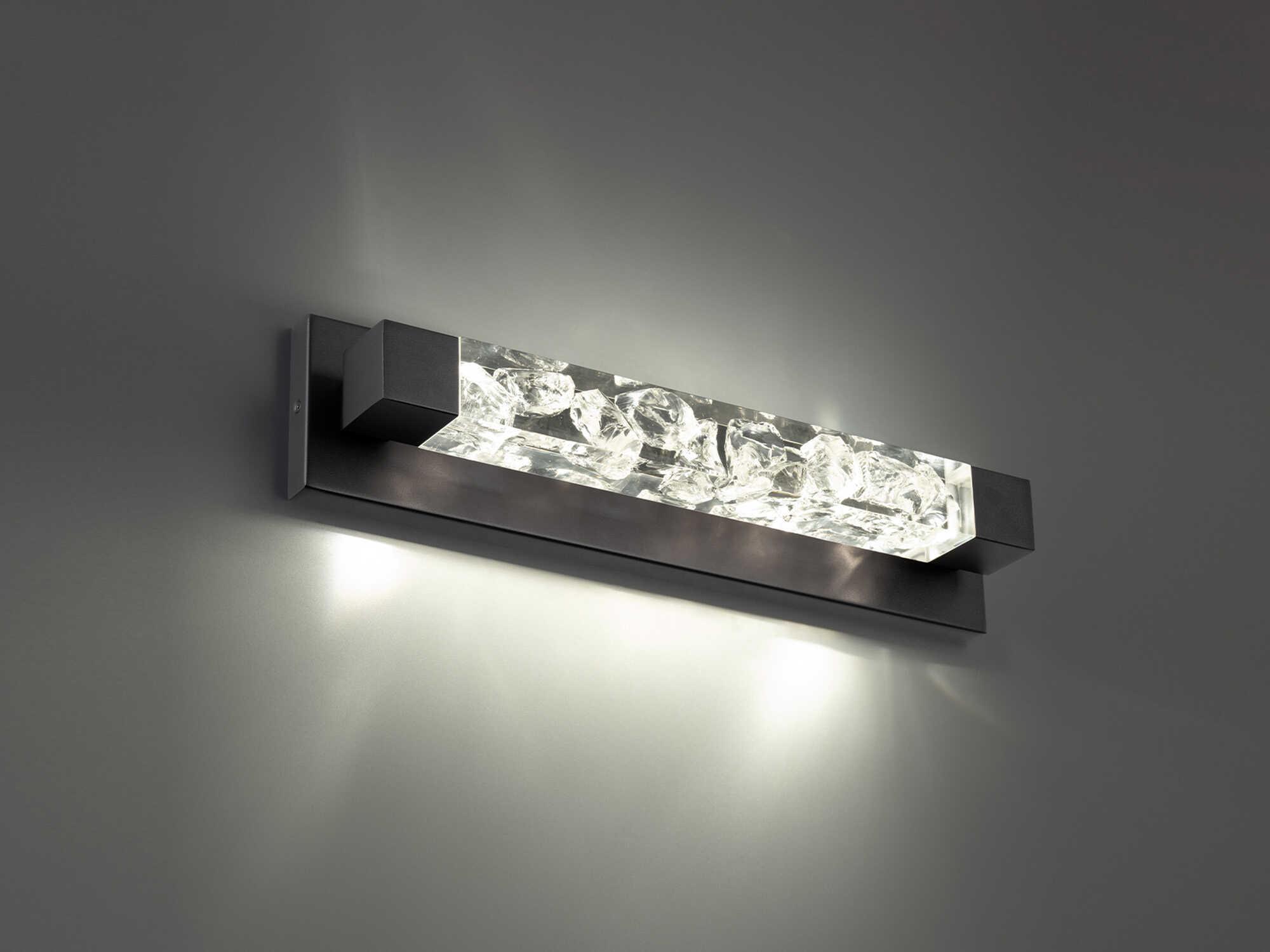 Modern Forms Terra 1-Light Black Crystal LED Vanity Light