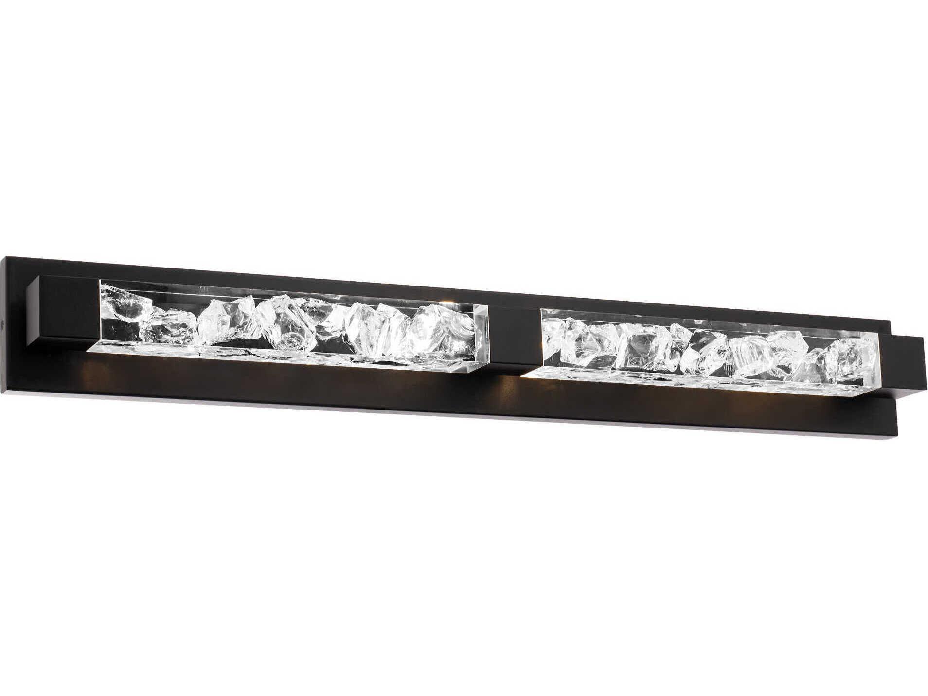 Modern Forms Terra 2-Light Black Crystal LED Vanity Light