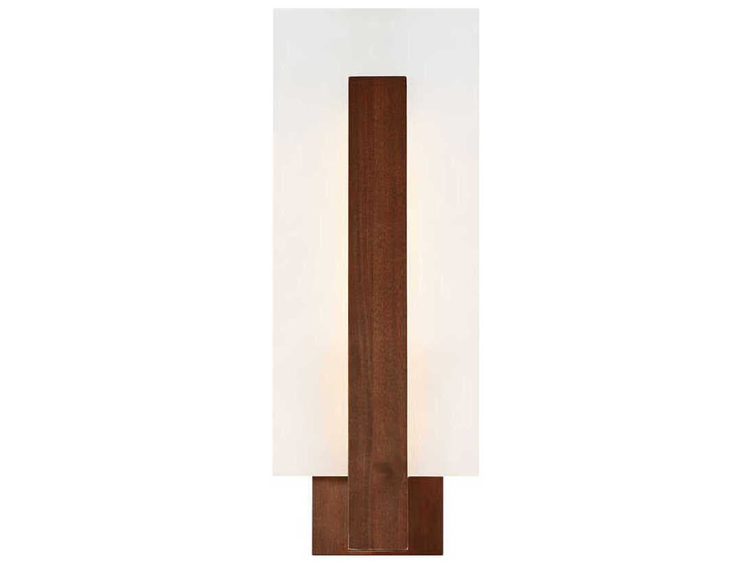 Modern Forms Stem 1-Light Dark Walnut Brown LED Wall Sconce