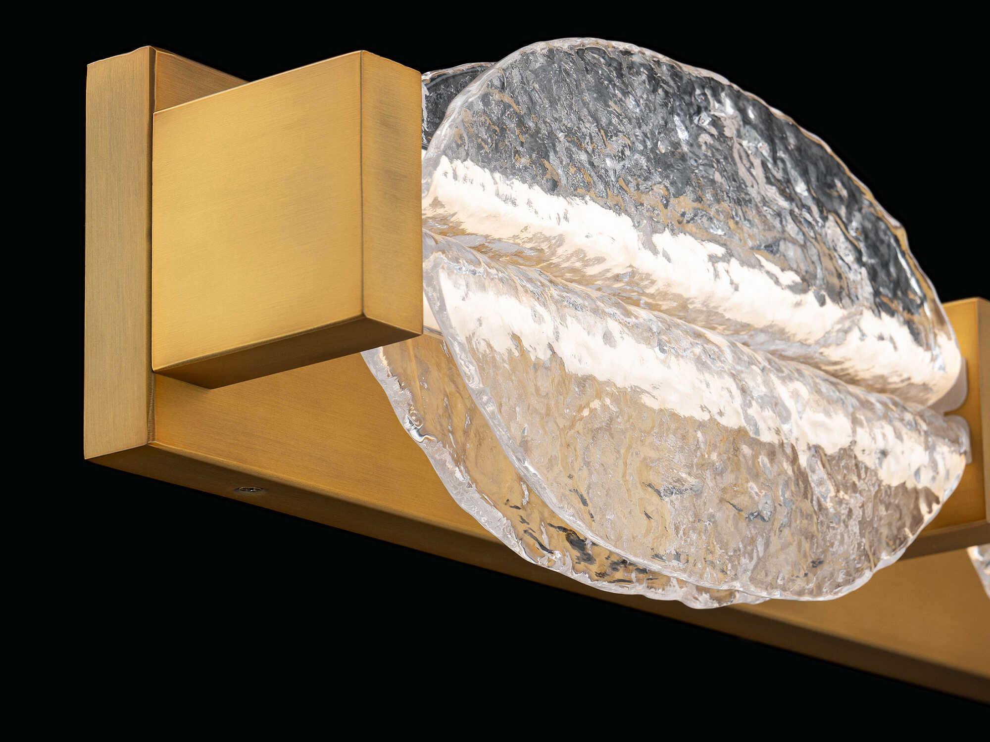 Modern Forms Deco 2-Light Aged Brass Vanity Light