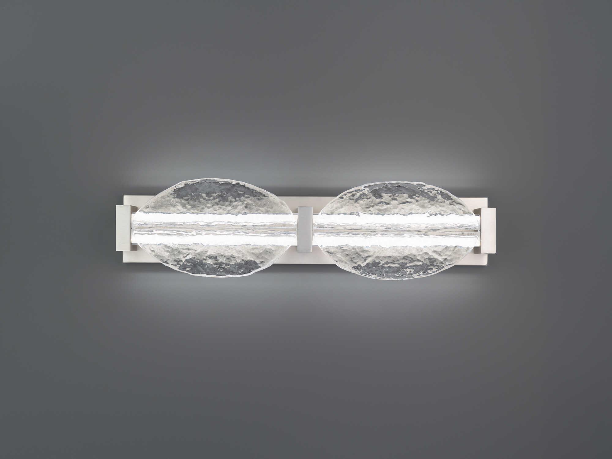 Modern Forms Deco 2-Light Brushed Nickel Vanity Light