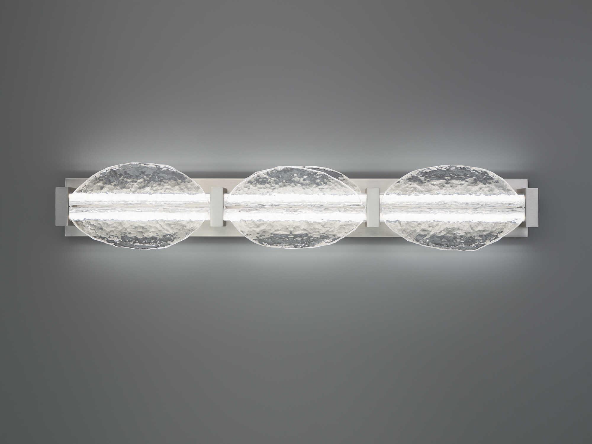 Modern Forms Deco 3-Light Brushed Nickel Vanity Light