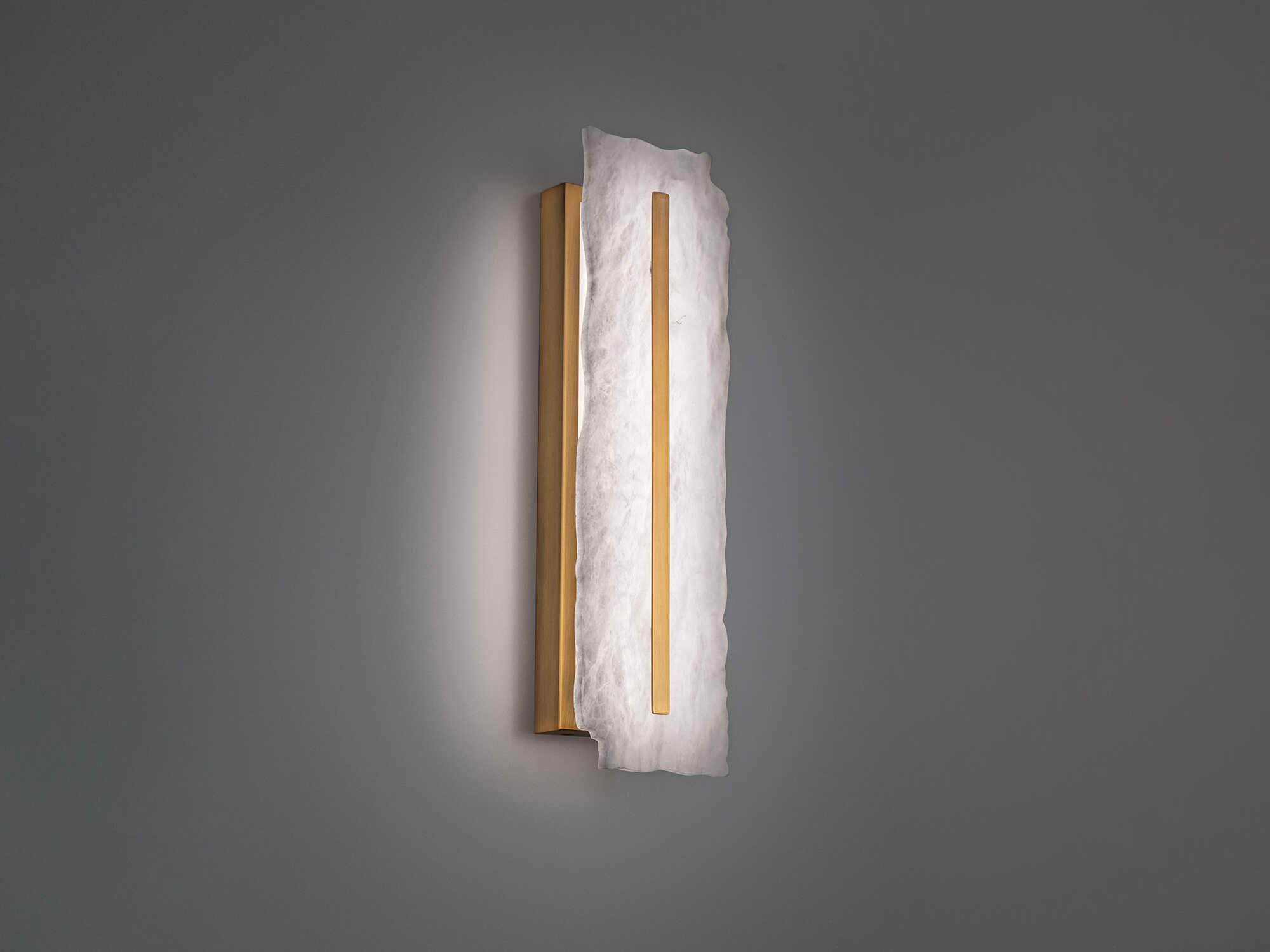 Modern Forms Taffeta 1-Light Aged Brass Wall Sconce