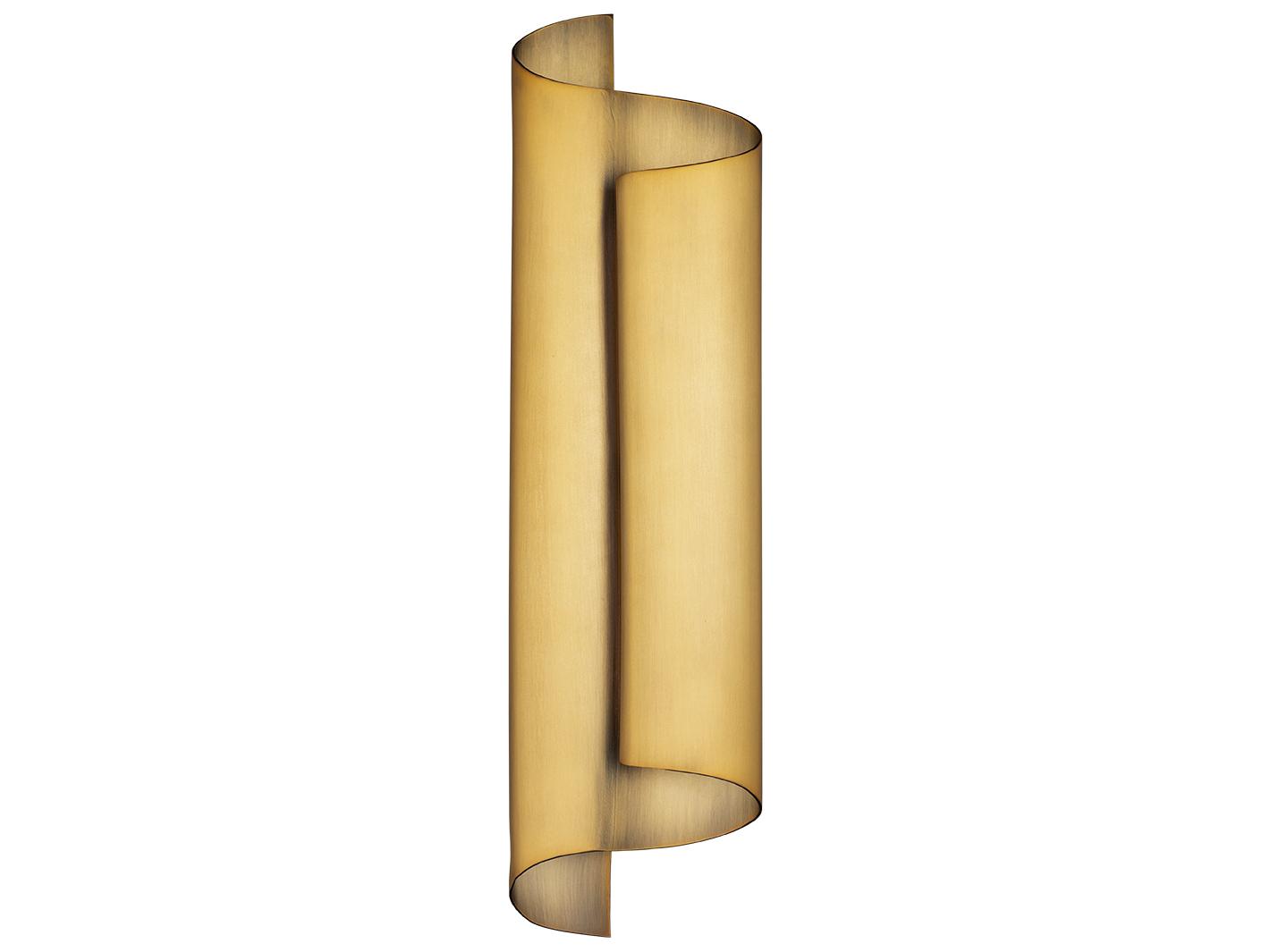 Modern Forms Pirouette 1-Light Aged Brass Wall Sconce