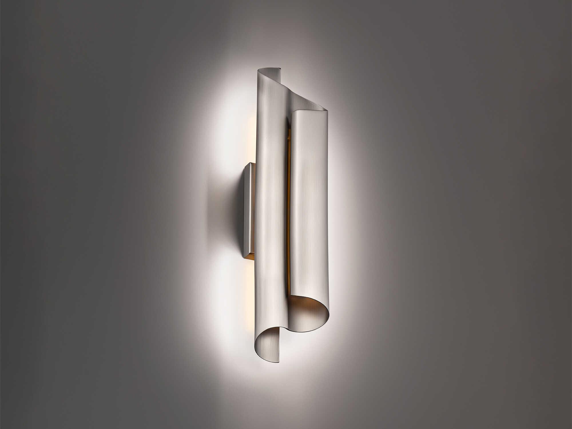 Modern Forms Pirouette 1-Light Brushed Nickel Wall Sconce