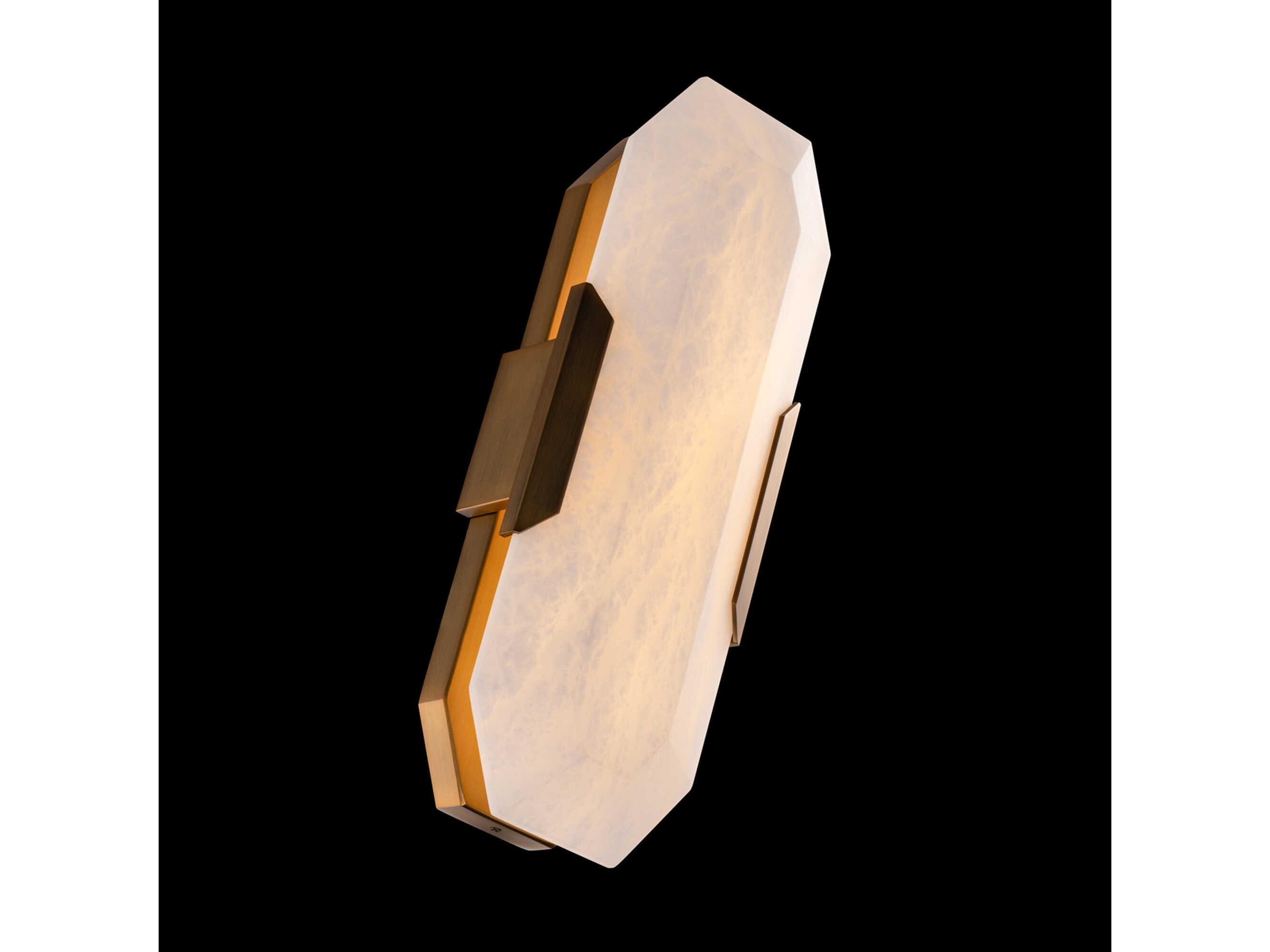Modern Forms Toulouse 1-Light Aged Brass Glass LED Wall Sconce