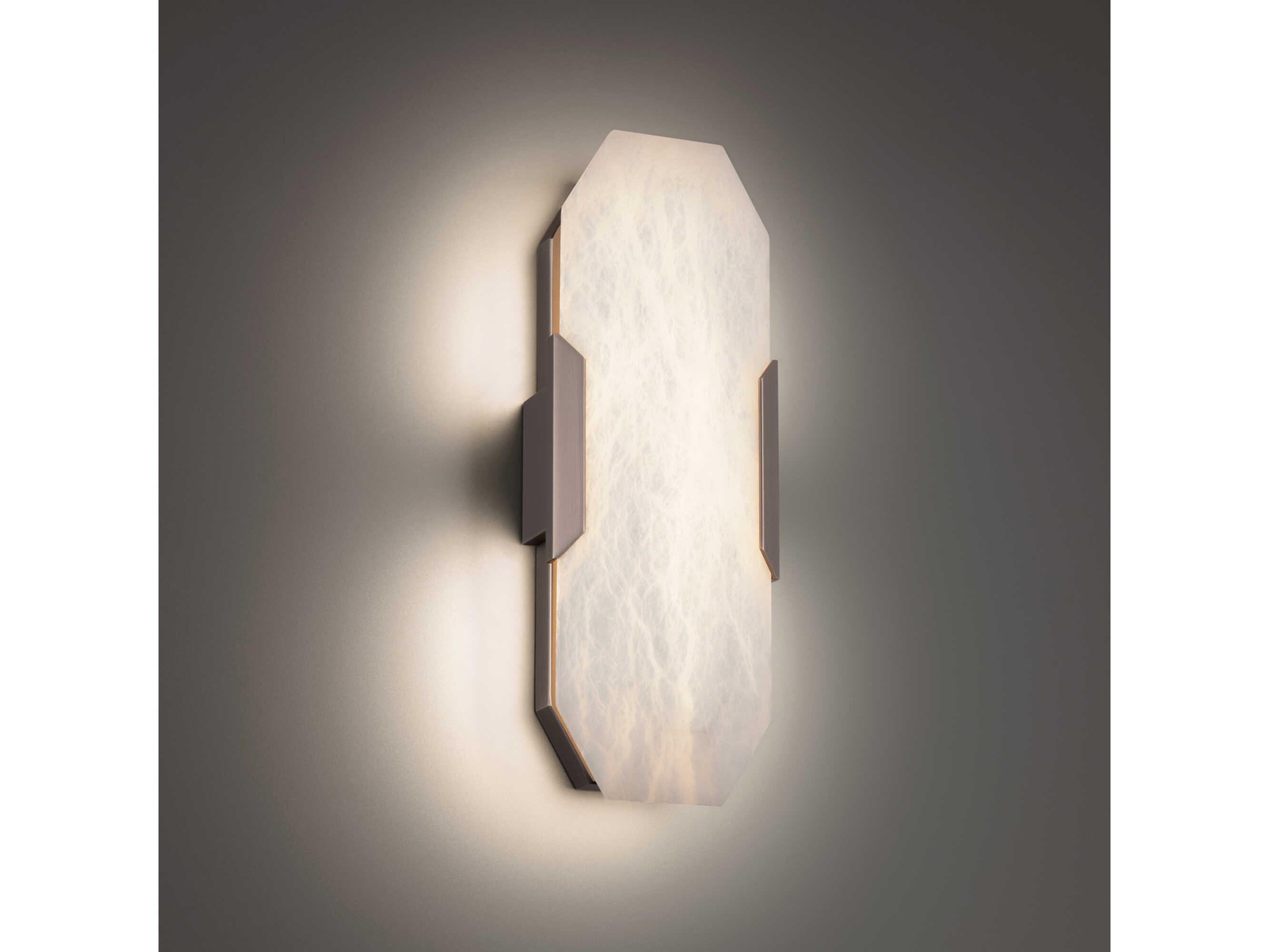 Modern Forms Toulouse 1-Light Antique Nickel Glass LED Wall Sconce