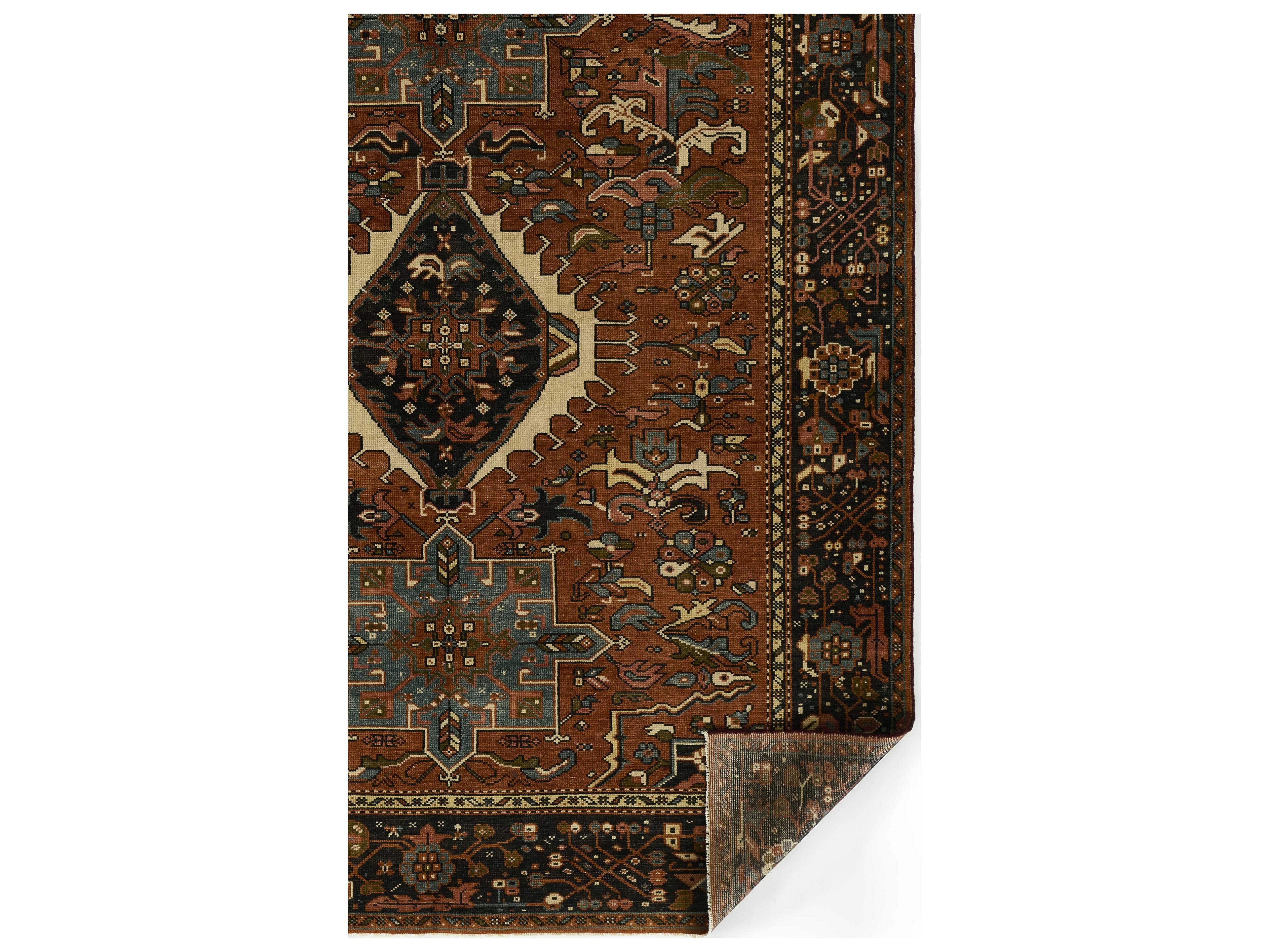 Momeni Karajeh Bordered Runner Area Rug