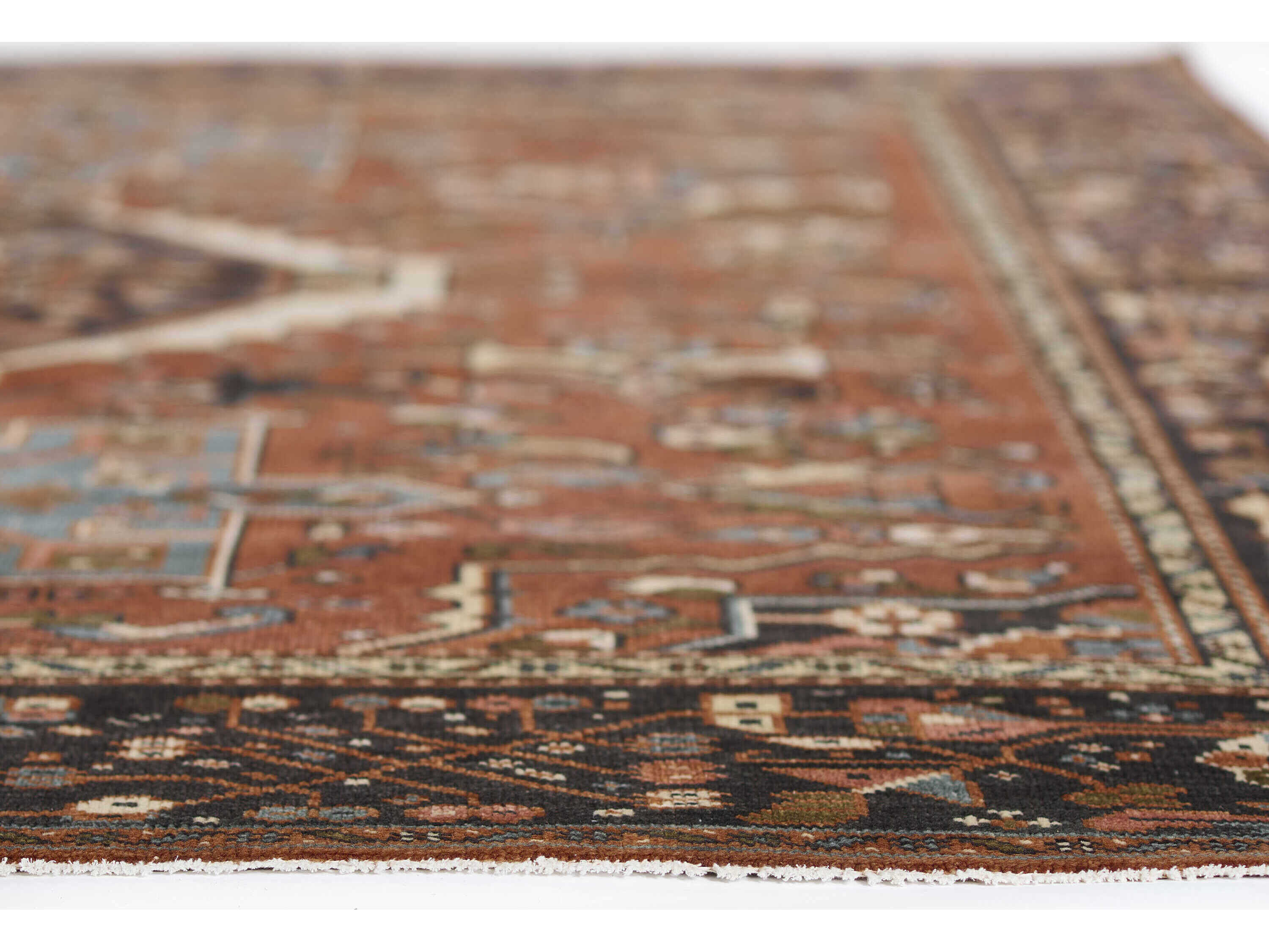 Momeni Karajeh Bordered Runner Area Rug