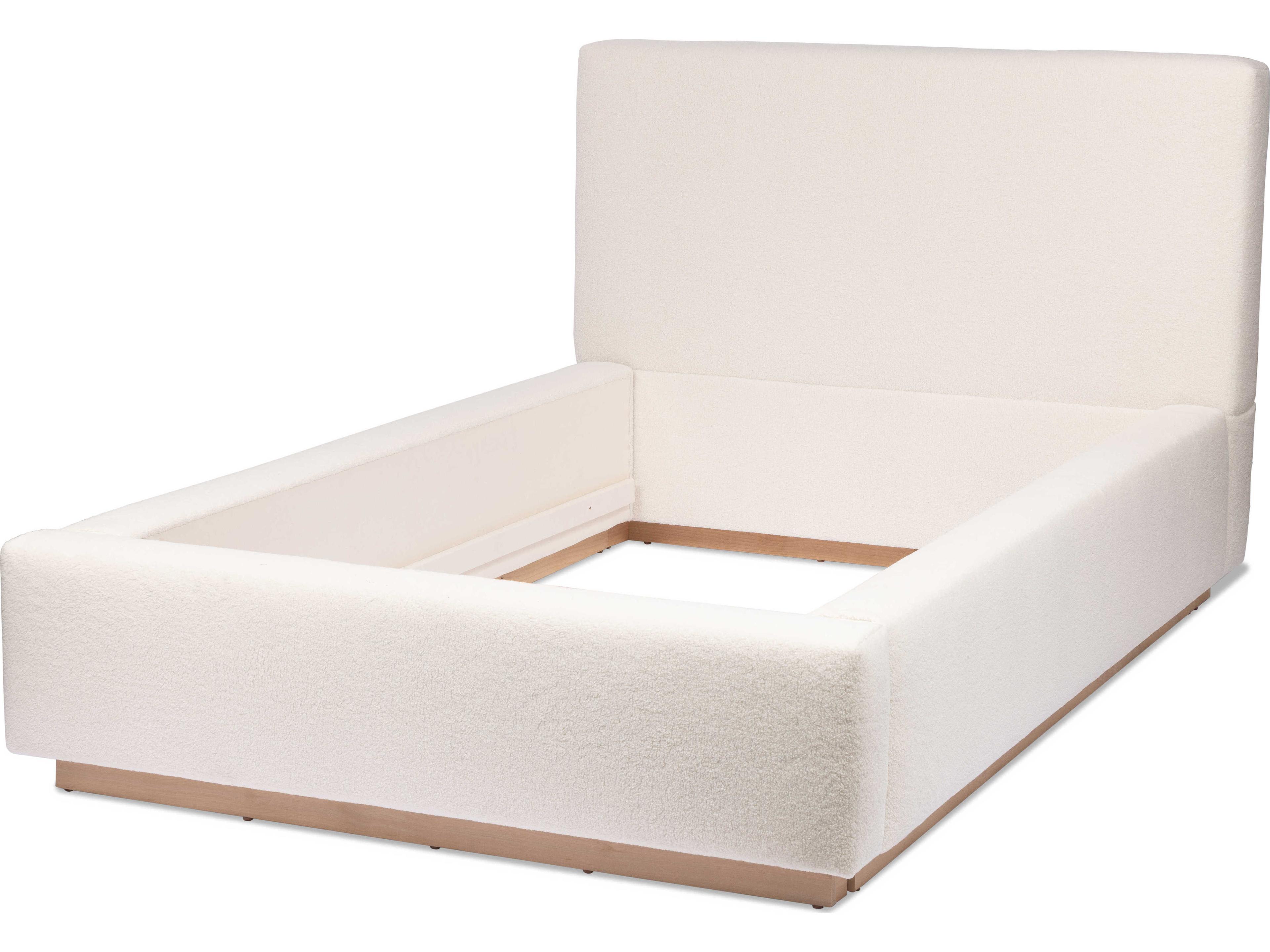 Moss Studio Avery Brown Upholstered California King Panel Bed