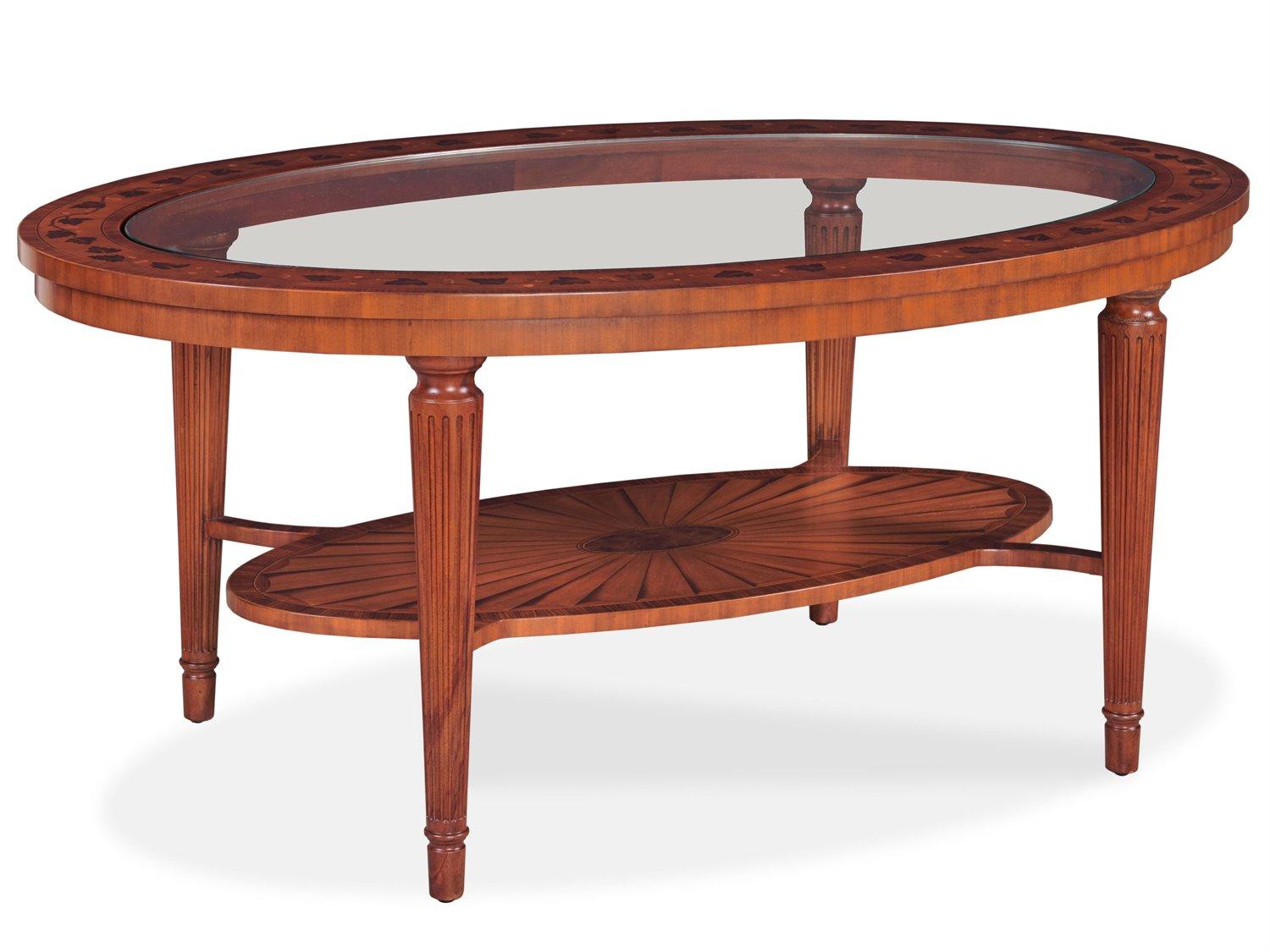 Maitland Smith Marquetry 48" Cocktail Table