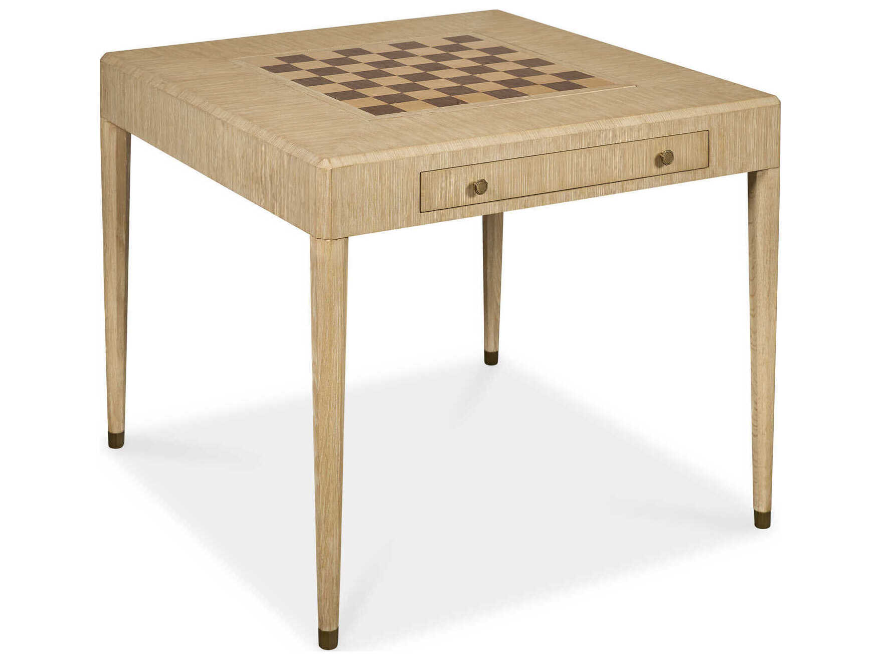 Maitland Smith Brown Oak Wood Game Table