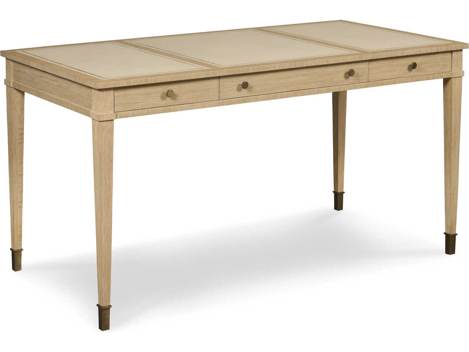 Maitland Smith Brown Oak Wood Secretary Desk