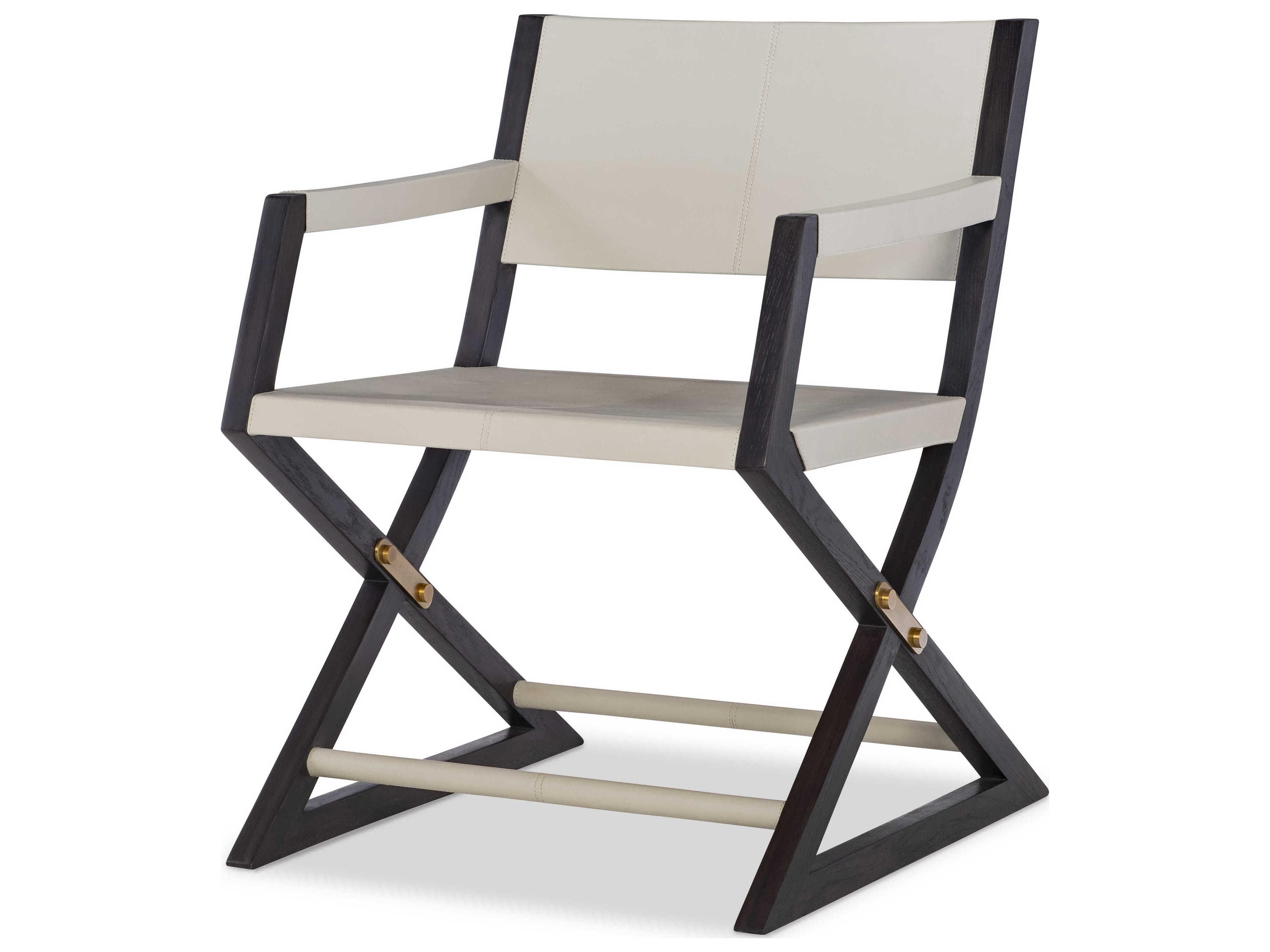 Maitland Smith Black Upholstered Office Chair