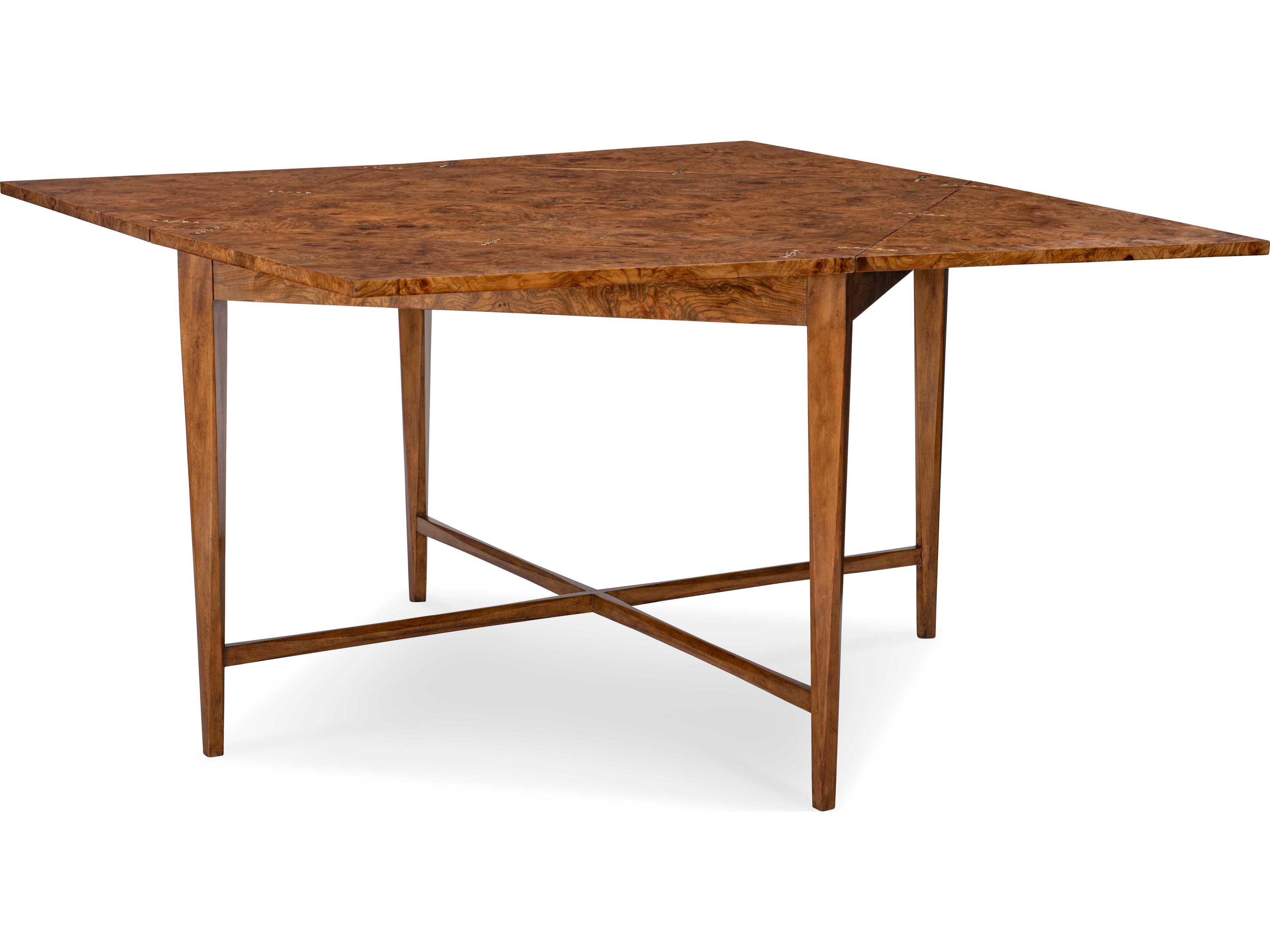 Maitland Smith Basil Brown Ash Wood Game Table