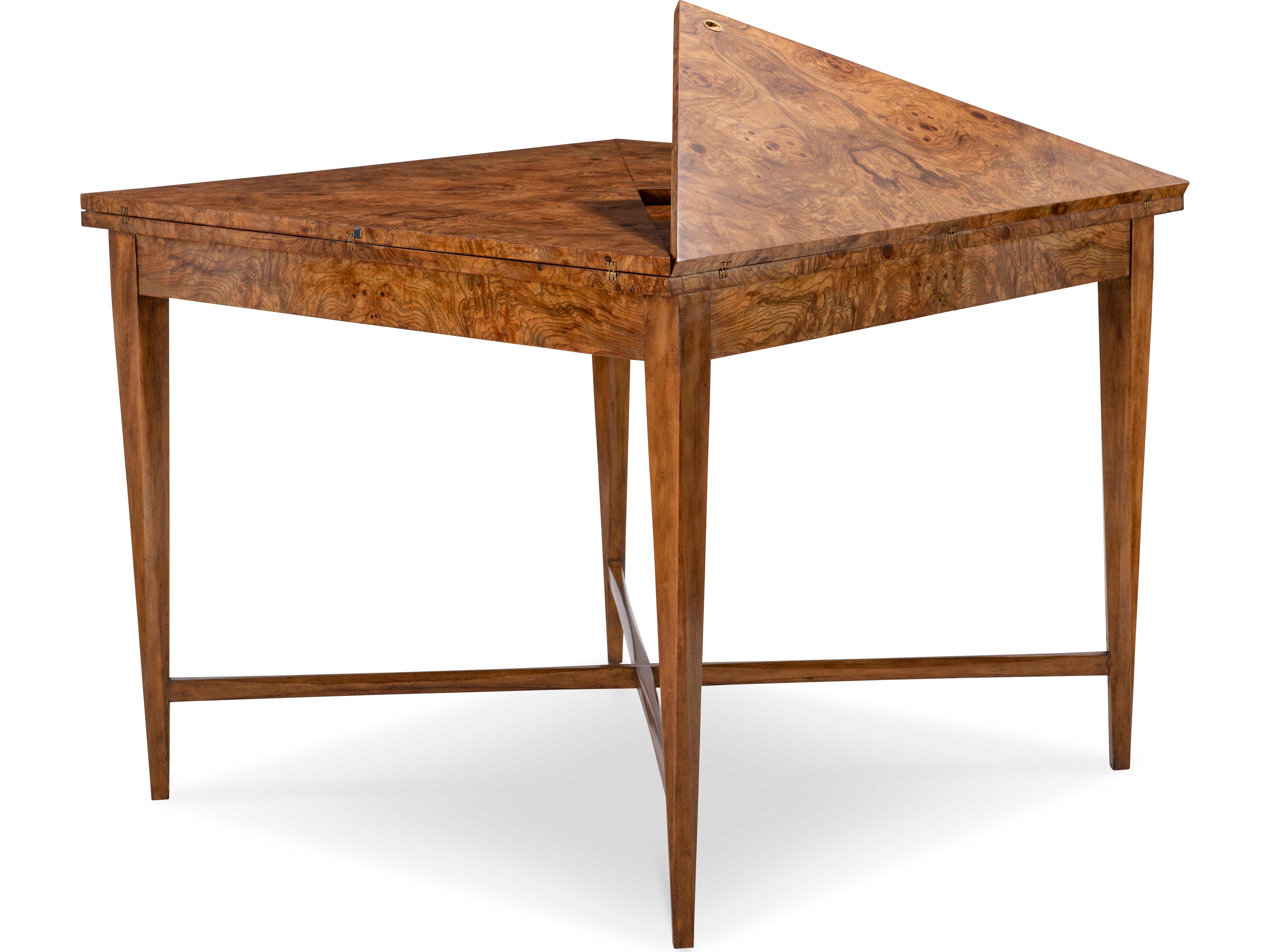 Maitland Smith Basil Brown Ash Wood Game Table