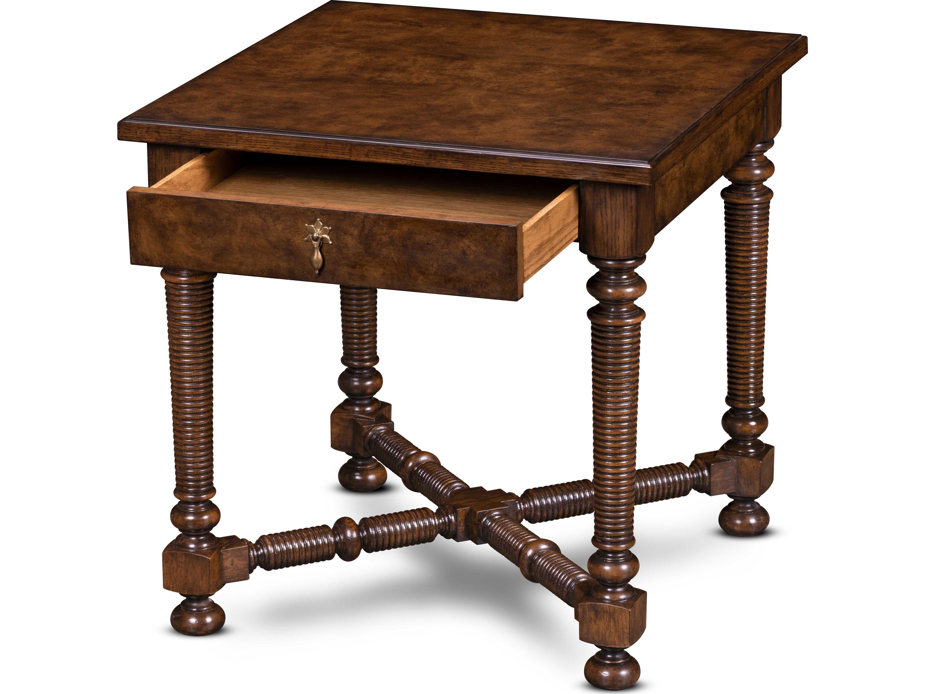 Maitland Smith Mg Square Wood End Table