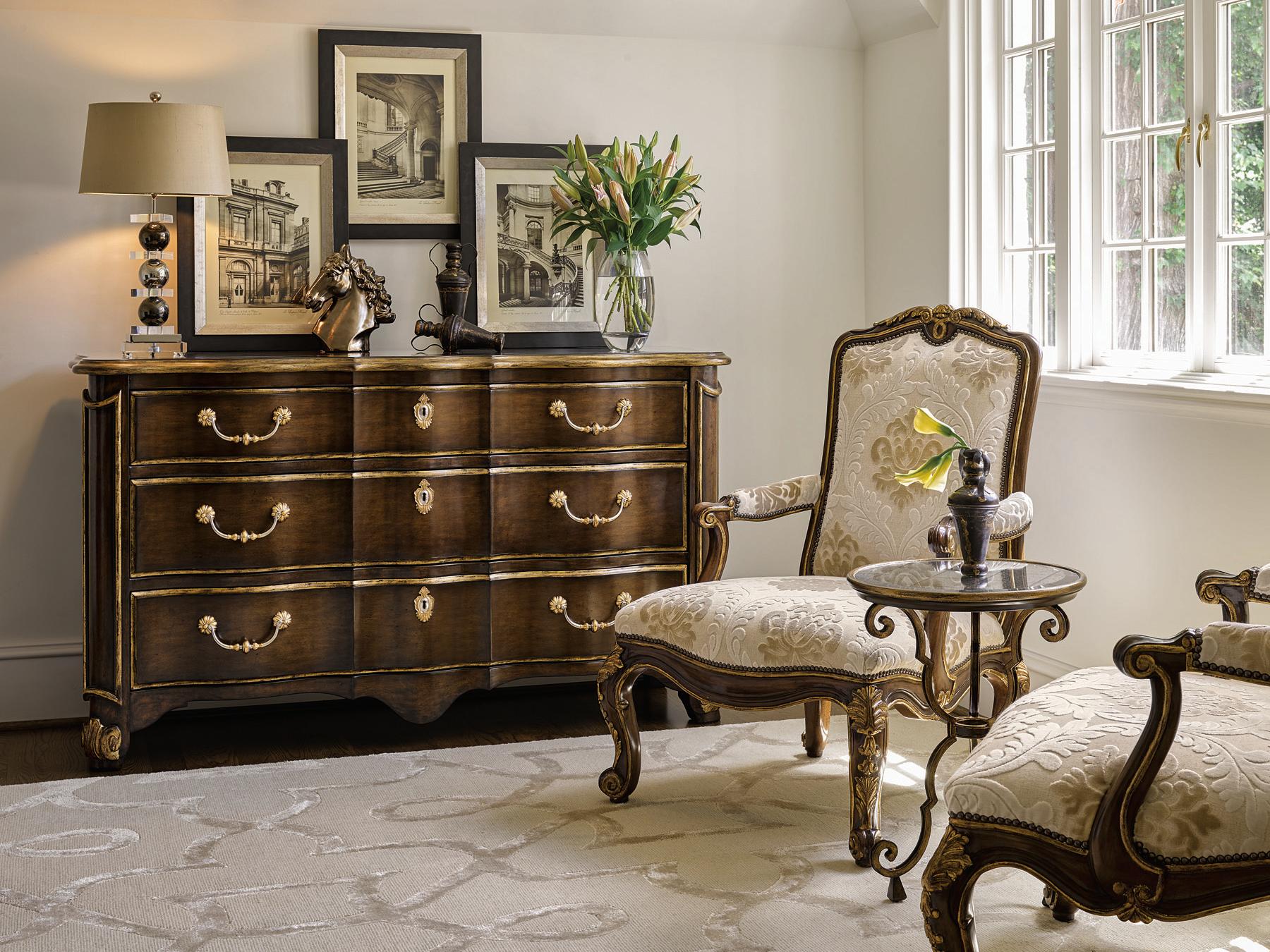 Maitland Smith Aria 3-Drawers Brown Ash Wood Dresser