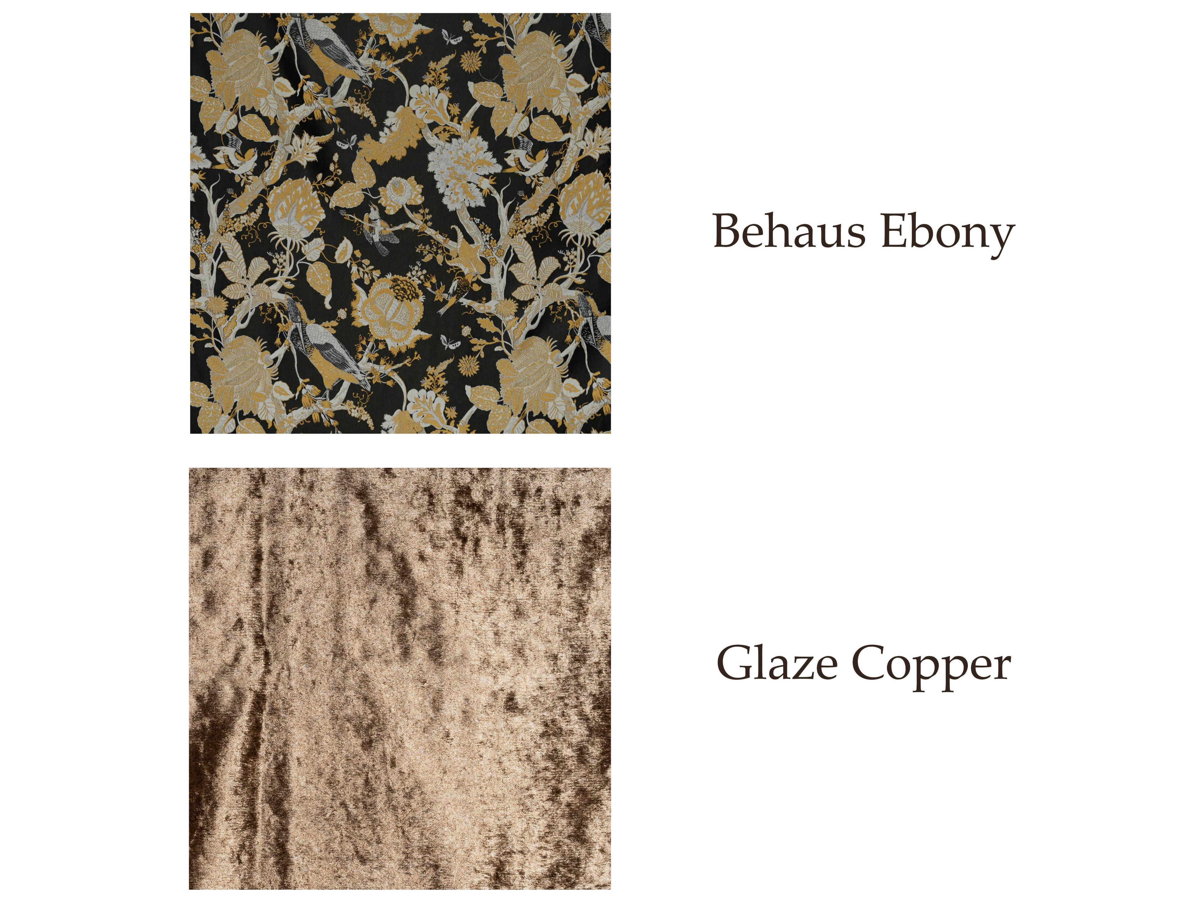 Maitland Smith Piazza San Marco Brown Upholstered Side Dining Chair