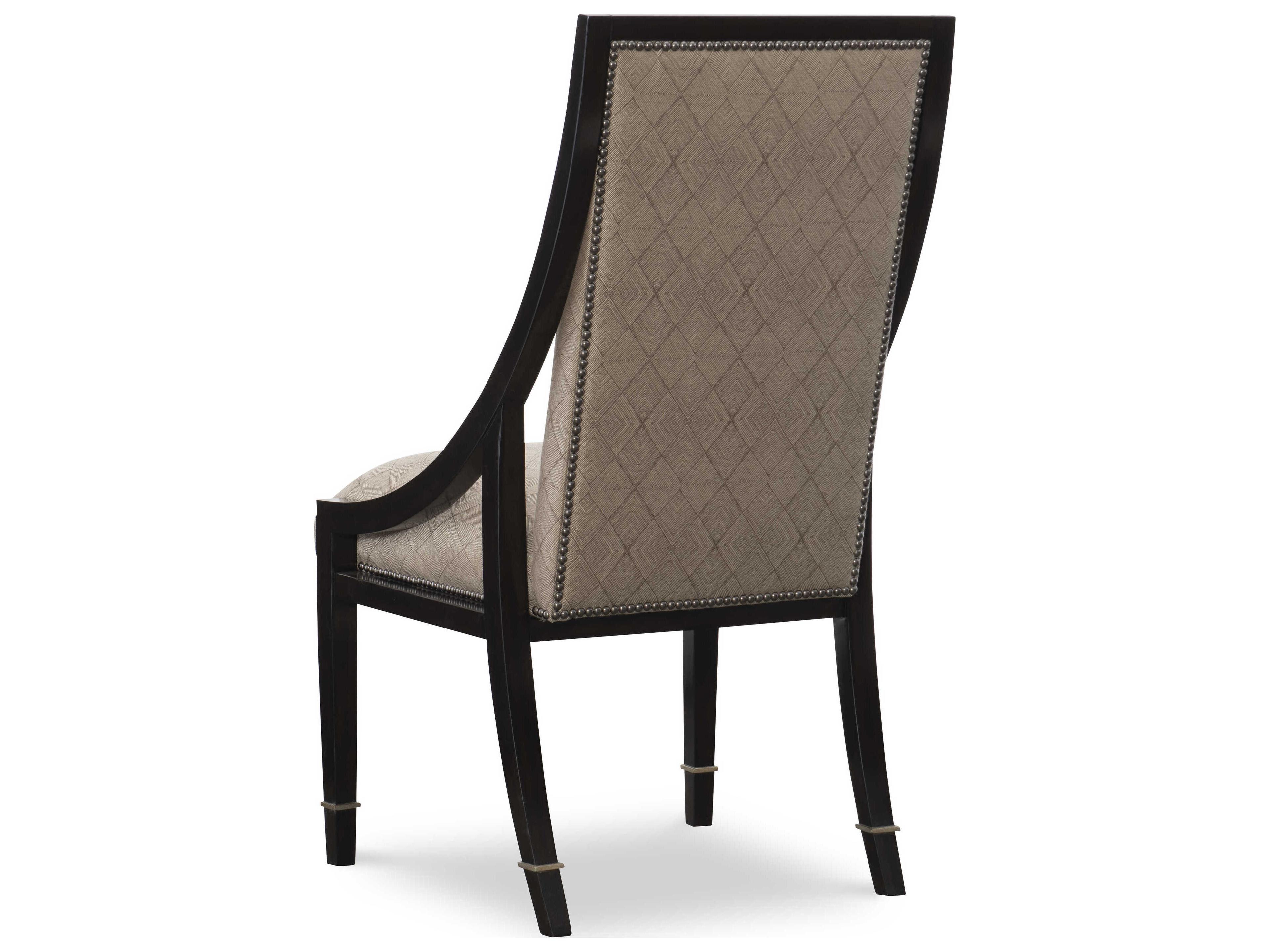Maitland Smith Bolero Brown Upholstered Side Dining Chair