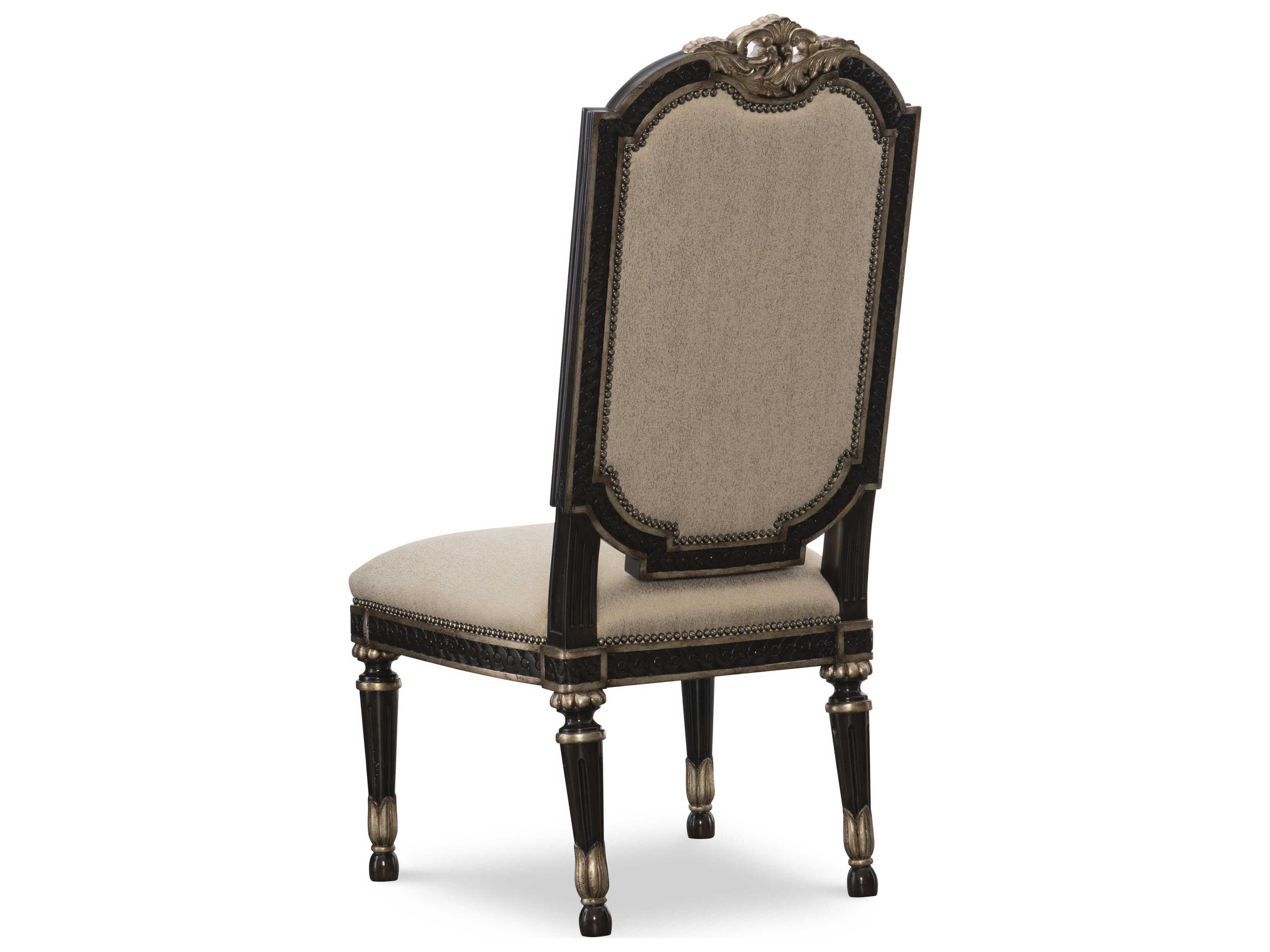 Maitland Smith Piazza San Marco Brown Upholstered Side Dining Chair