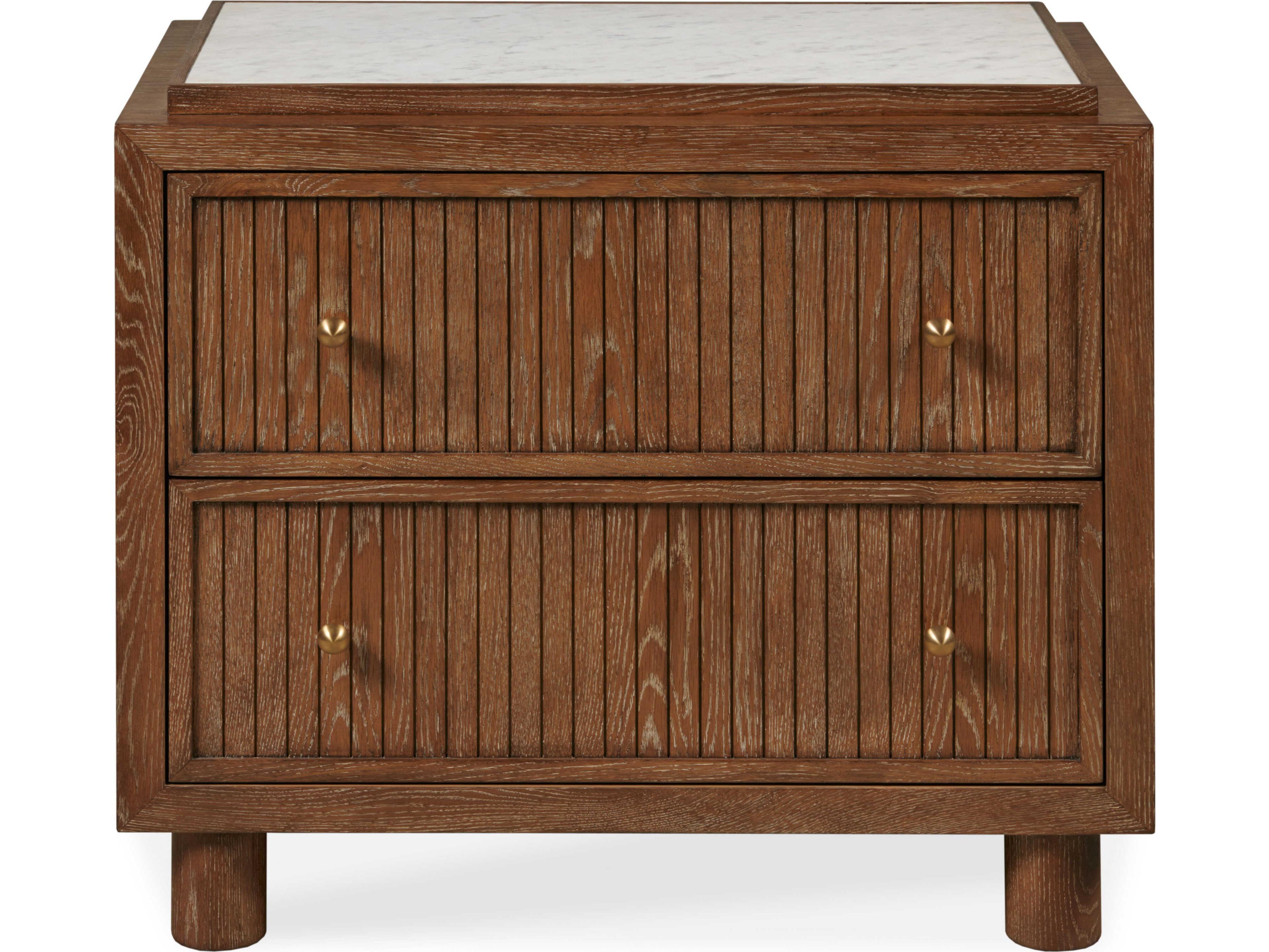 Maitland Smith Mg 2-Drawers Brown Nightstand