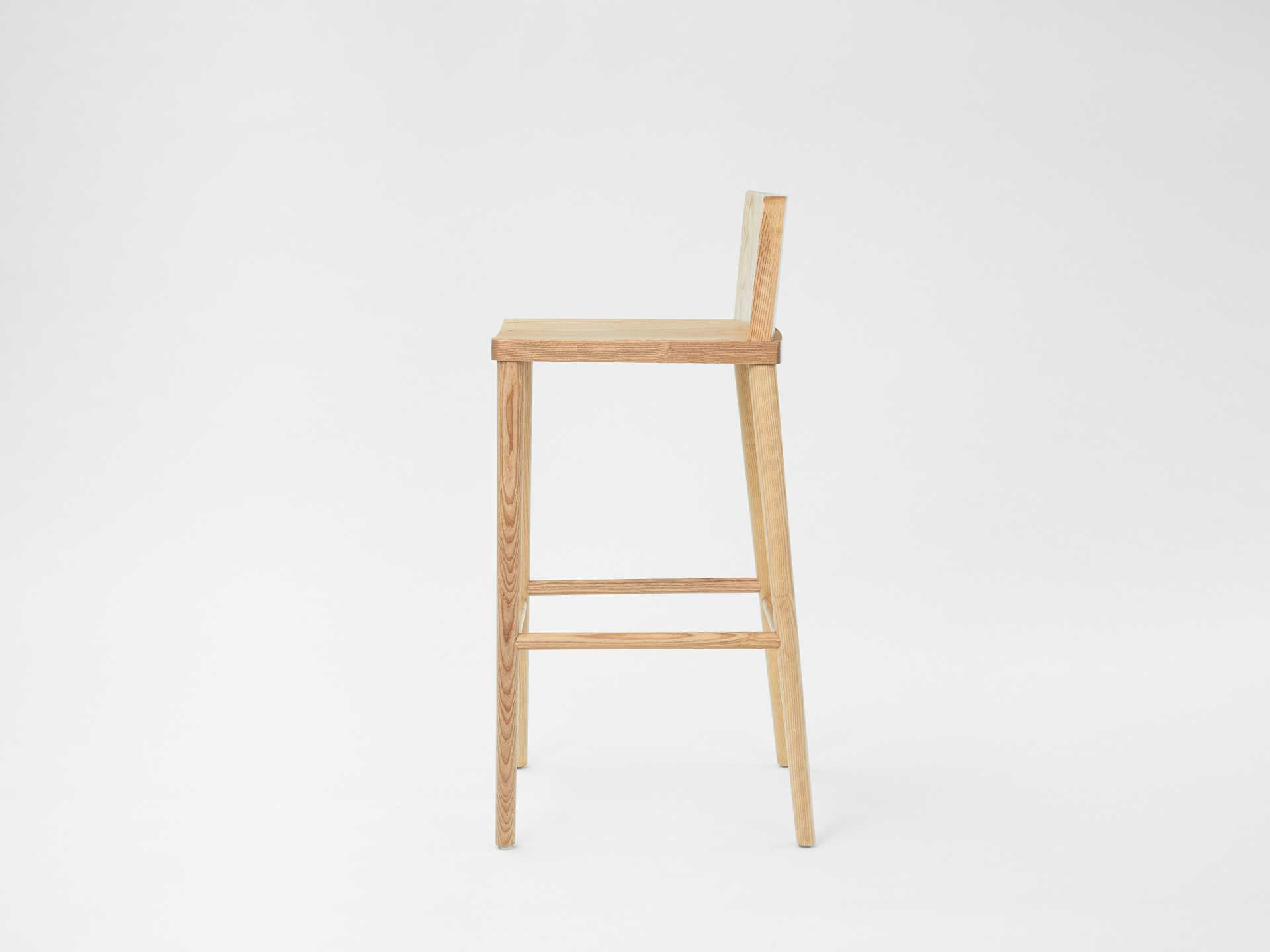 Mash Studios Ash Wood Bar Stool