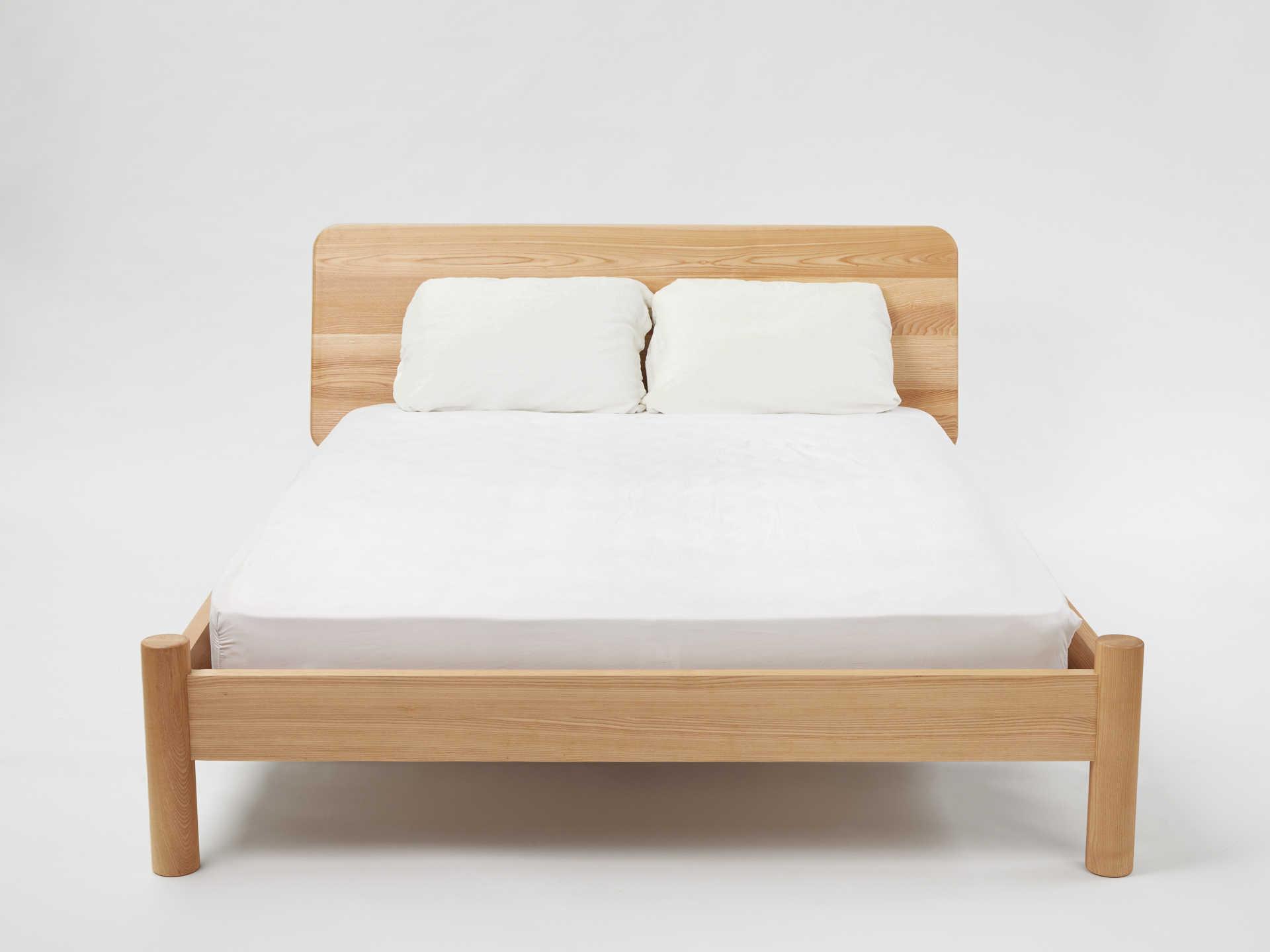 Mash Studios Brown Ash Wood King Platform Bed