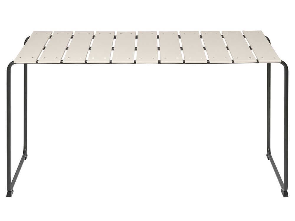 Mater Outdoor Ocean Sand / Gunmetal Recycled Plastic Rectangular Dining Table