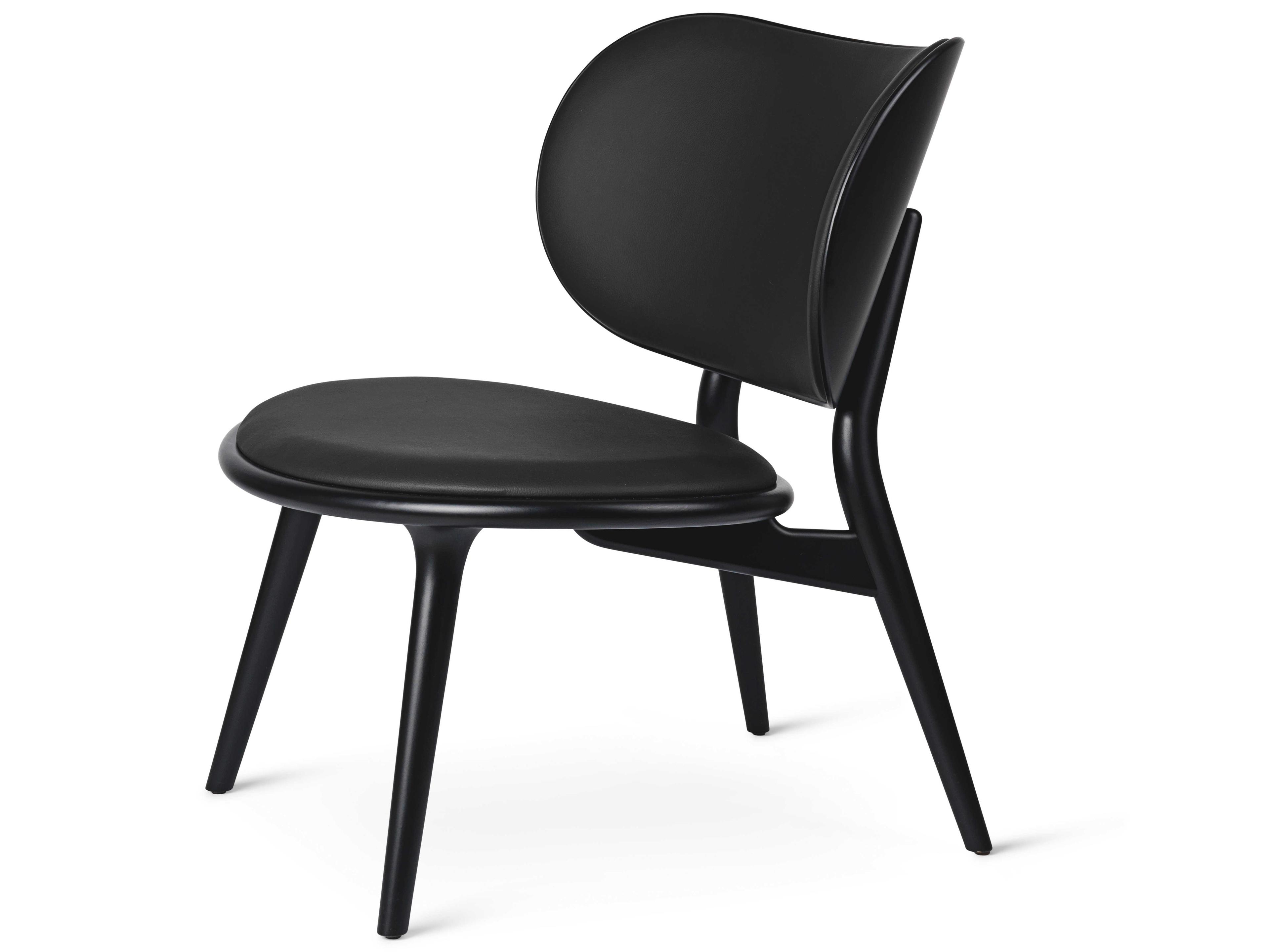 Mater Black Leather Accent Chair