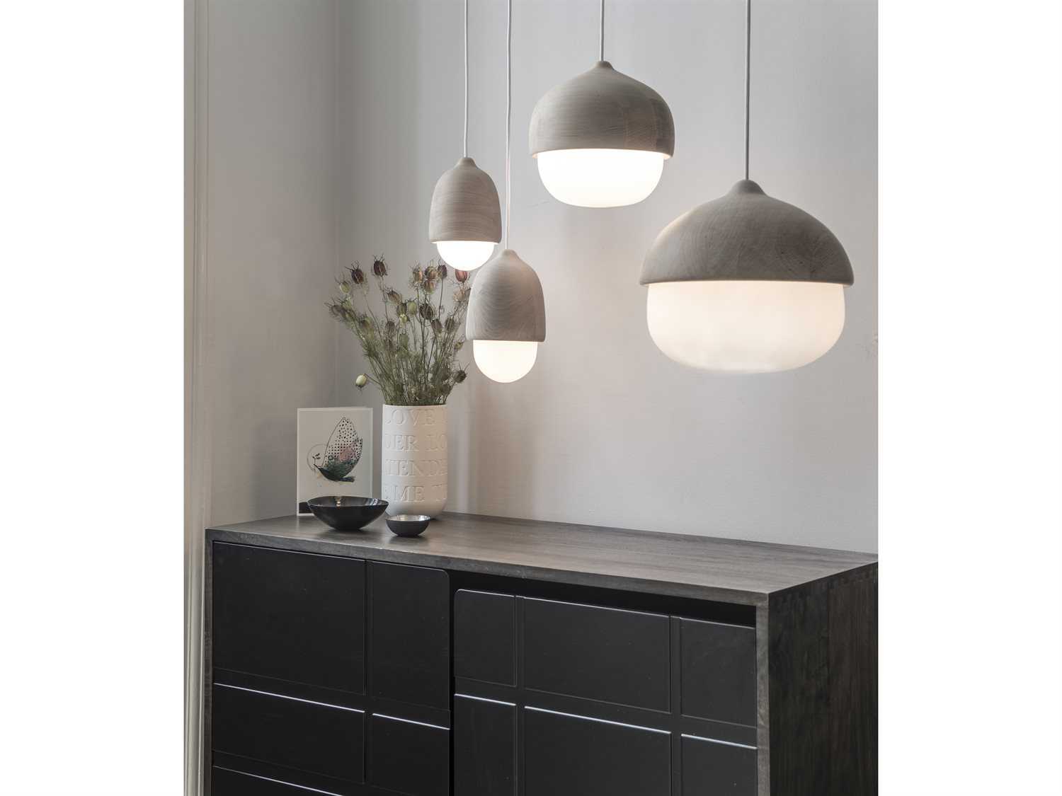 Mater Terho Gray LED Bell Mini Pendant