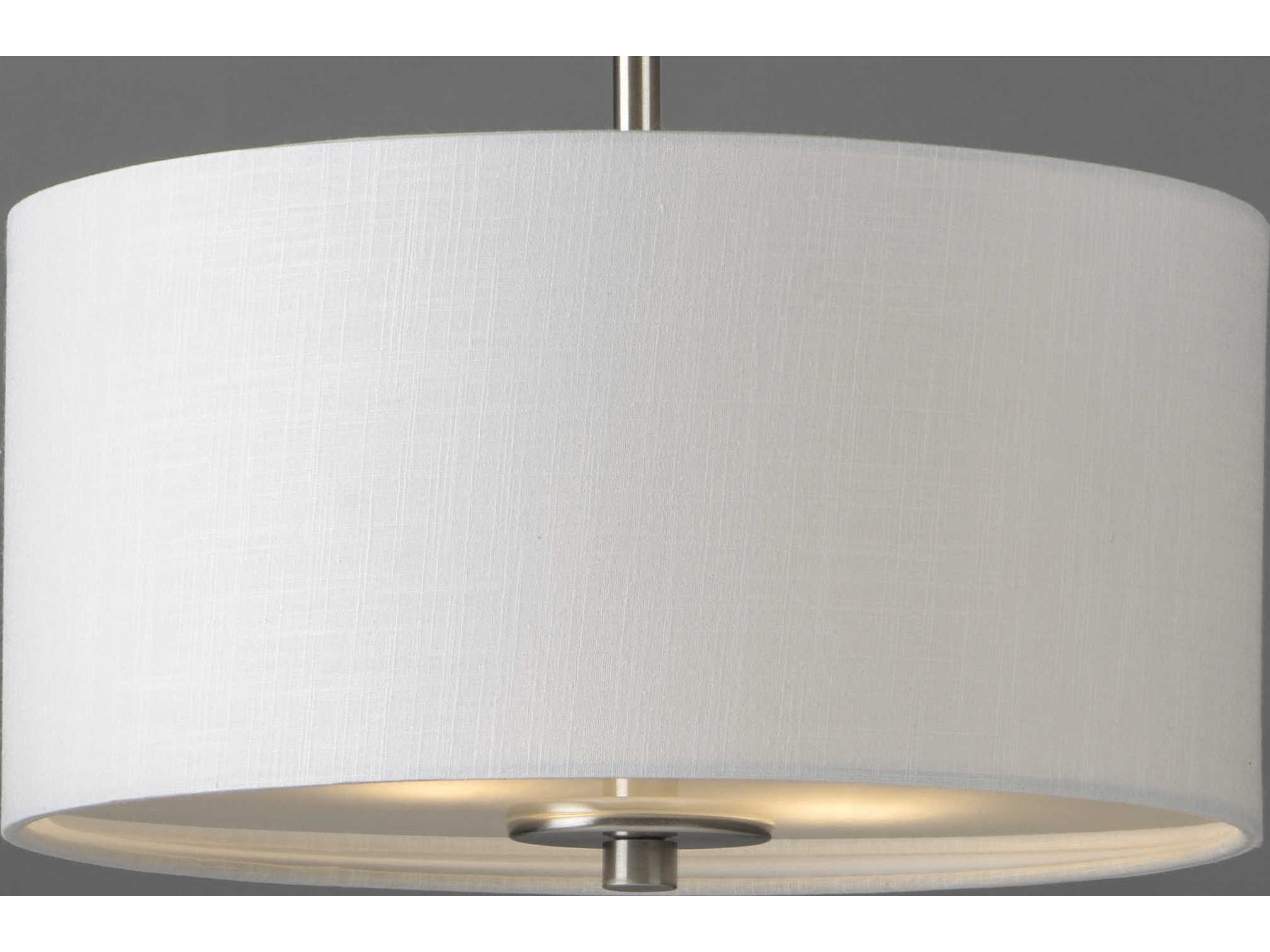 Maxim Lighting Bongo 2-Light Satin Nickel Drum Pendant