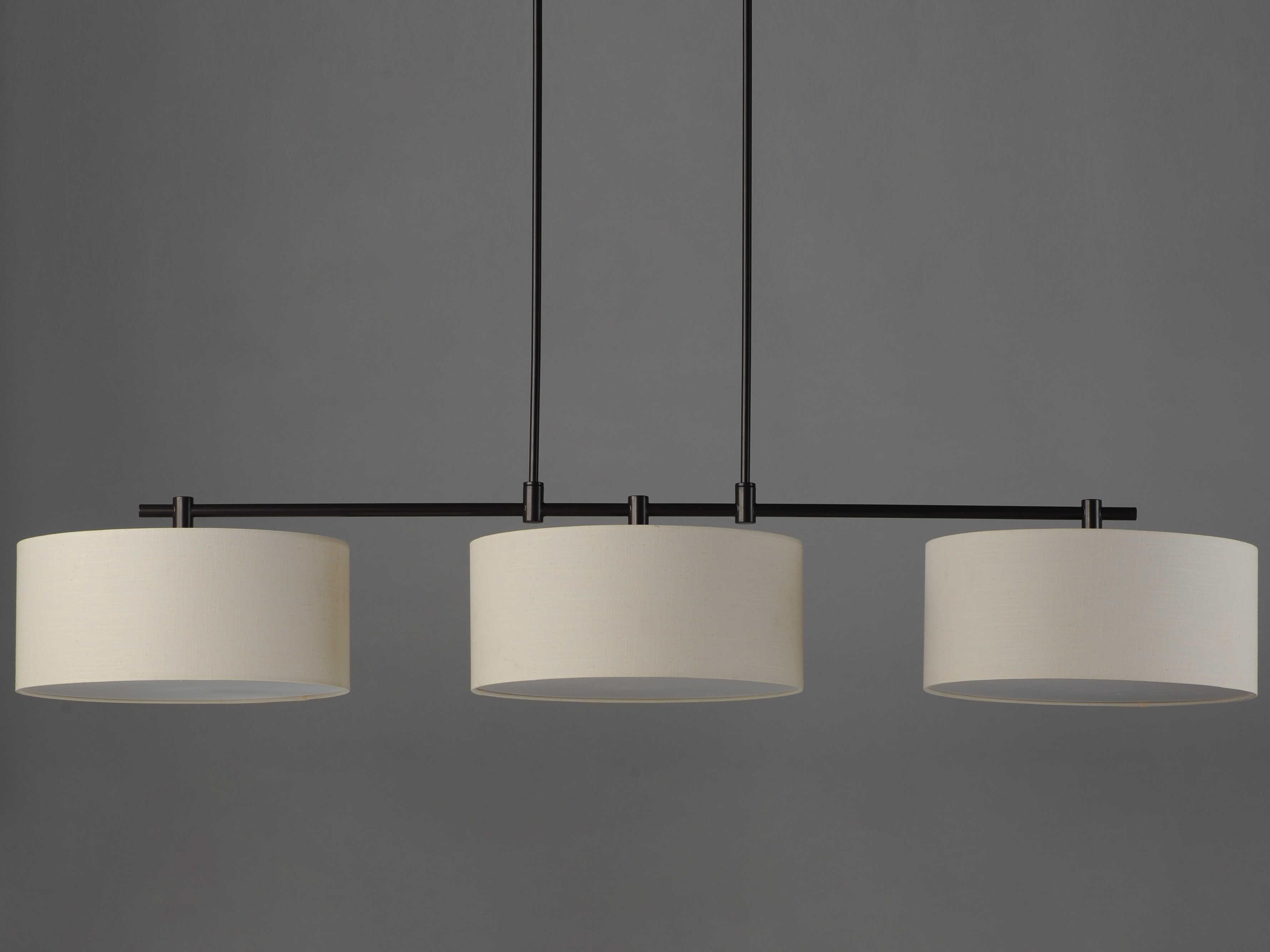 Maxim Lighting Bongo 3-Light Oil Rubbed Bronze Drum Island Pendant