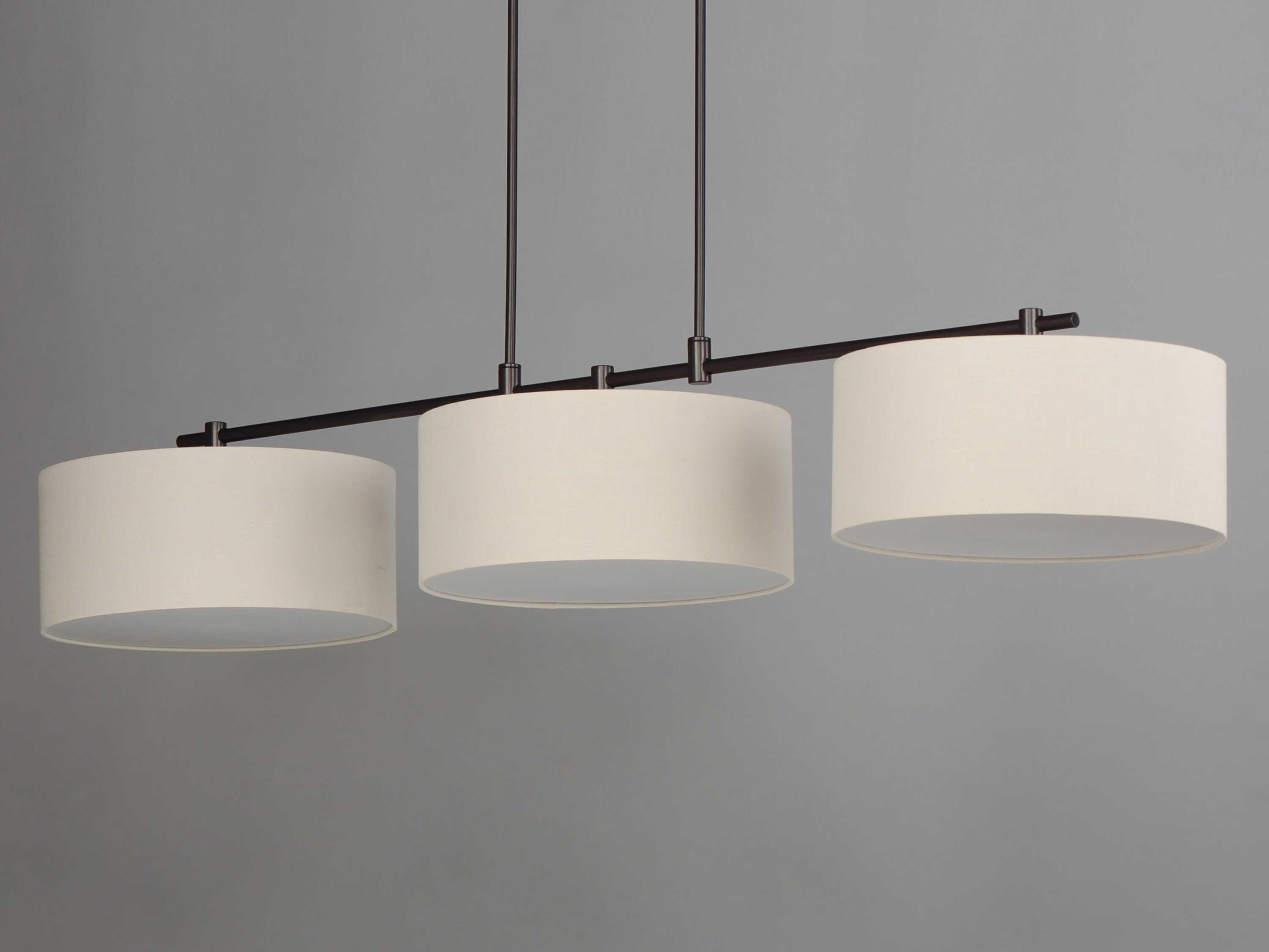 Maxim Lighting Bongo 3-Light Oil Rubbed Bronze Drum Island Pendant