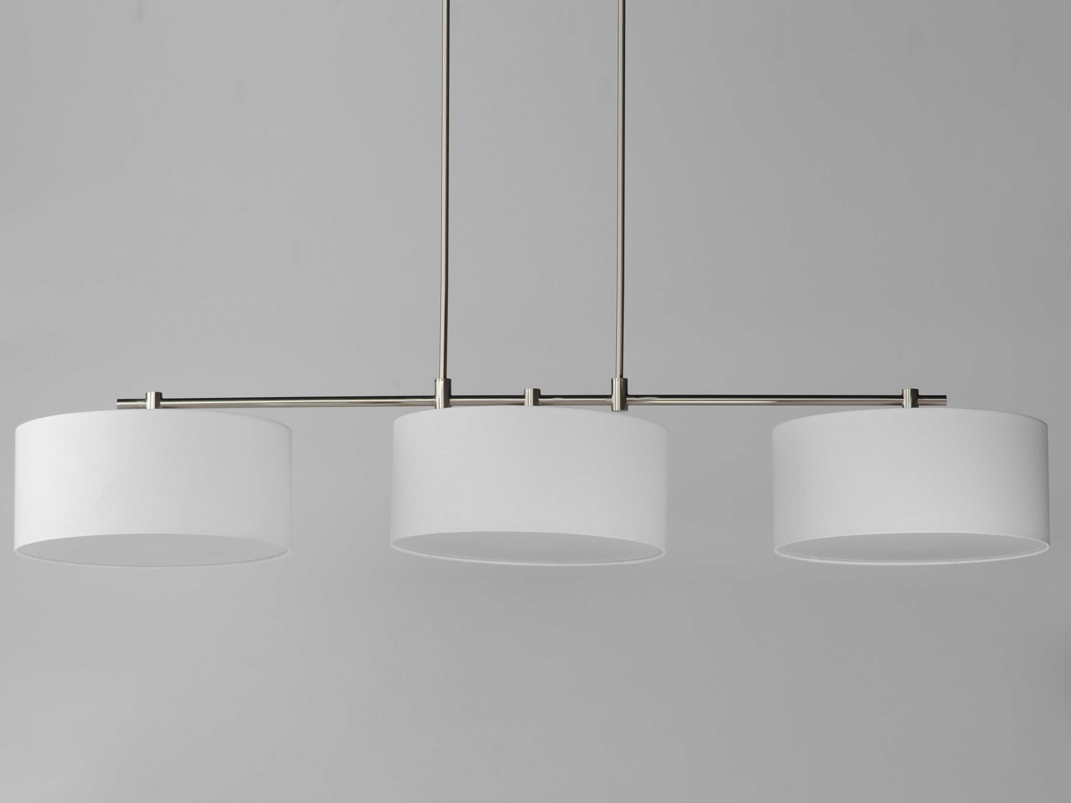 Maxim Lighting Bongo 3-Light Satin Nickel Drum Island Pendant