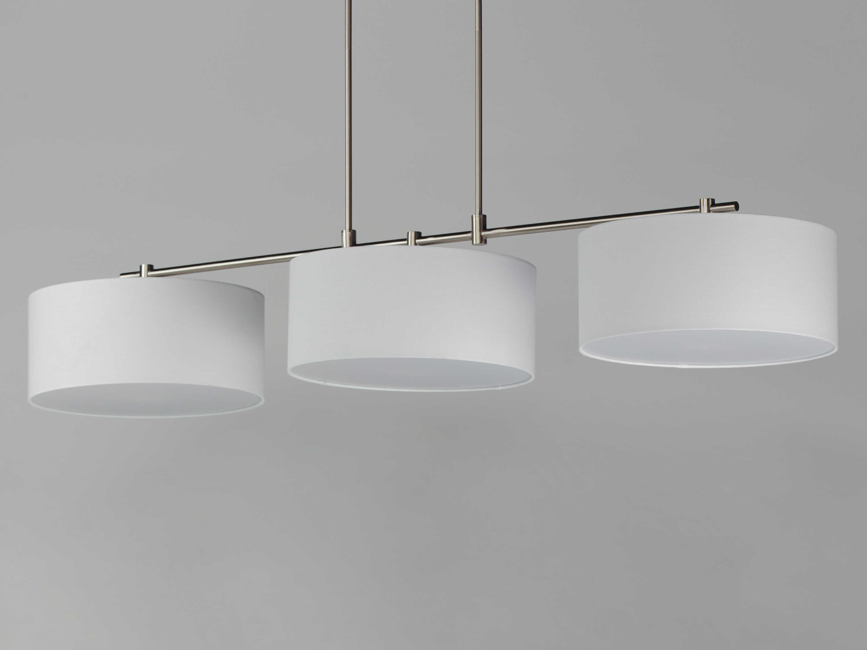 Maxim Lighting Bongo 3-Light Satin Nickel Drum Island Pendant