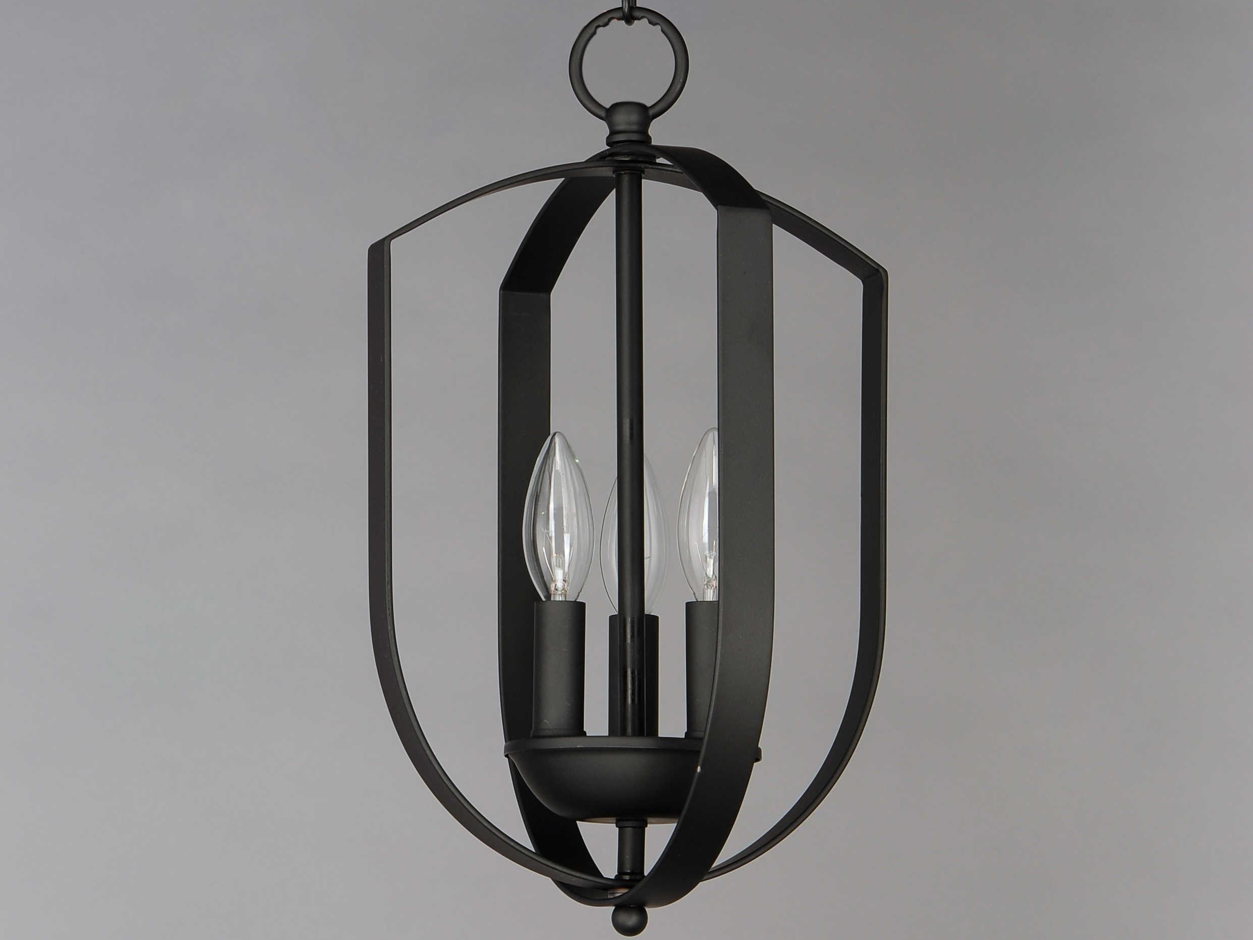 Maxim Lighting Provident 3-Light Black Candelabra Chandelier