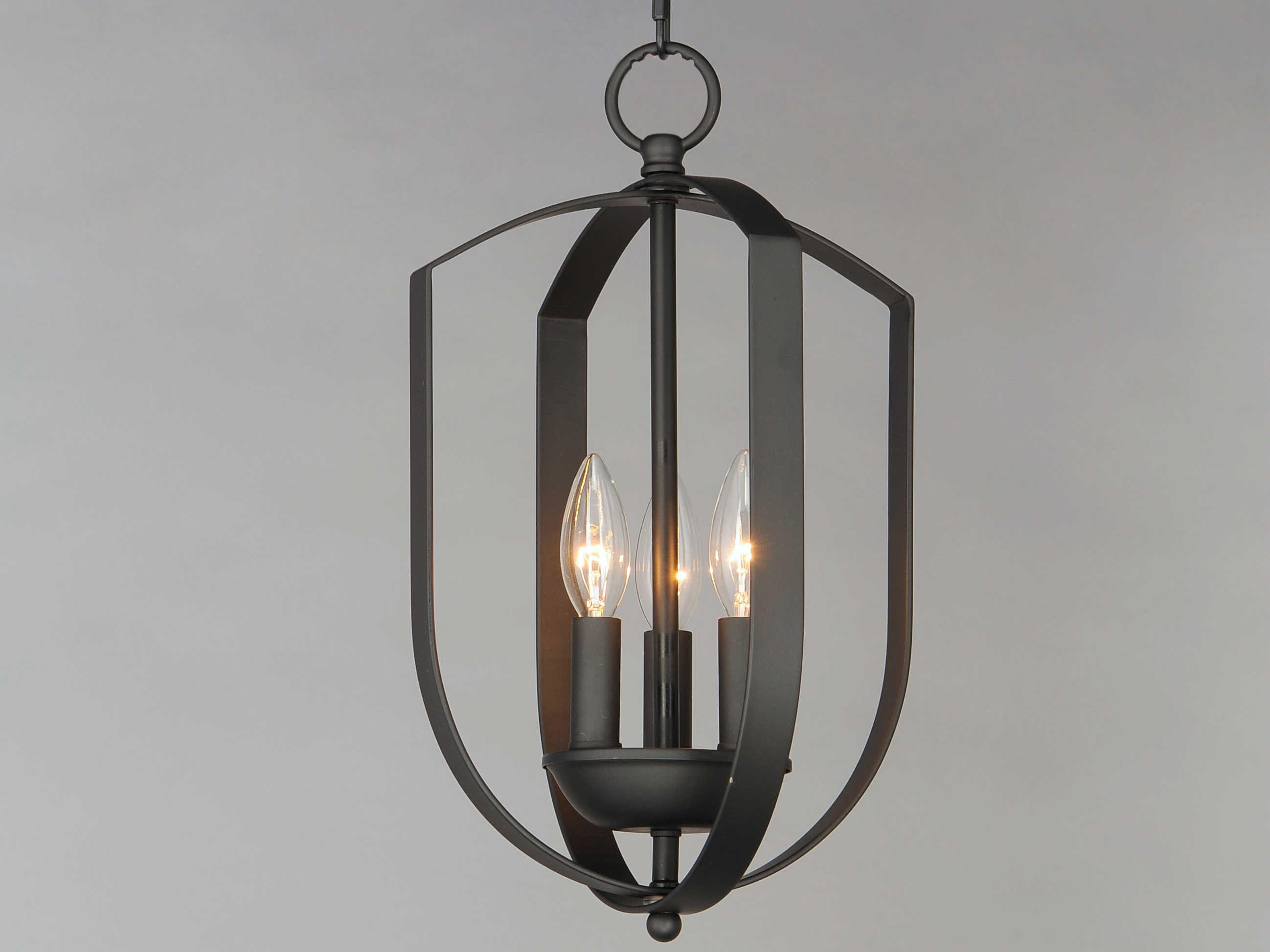 Maxim Lighting Provident 3-Light Black Candelabra Chandelier