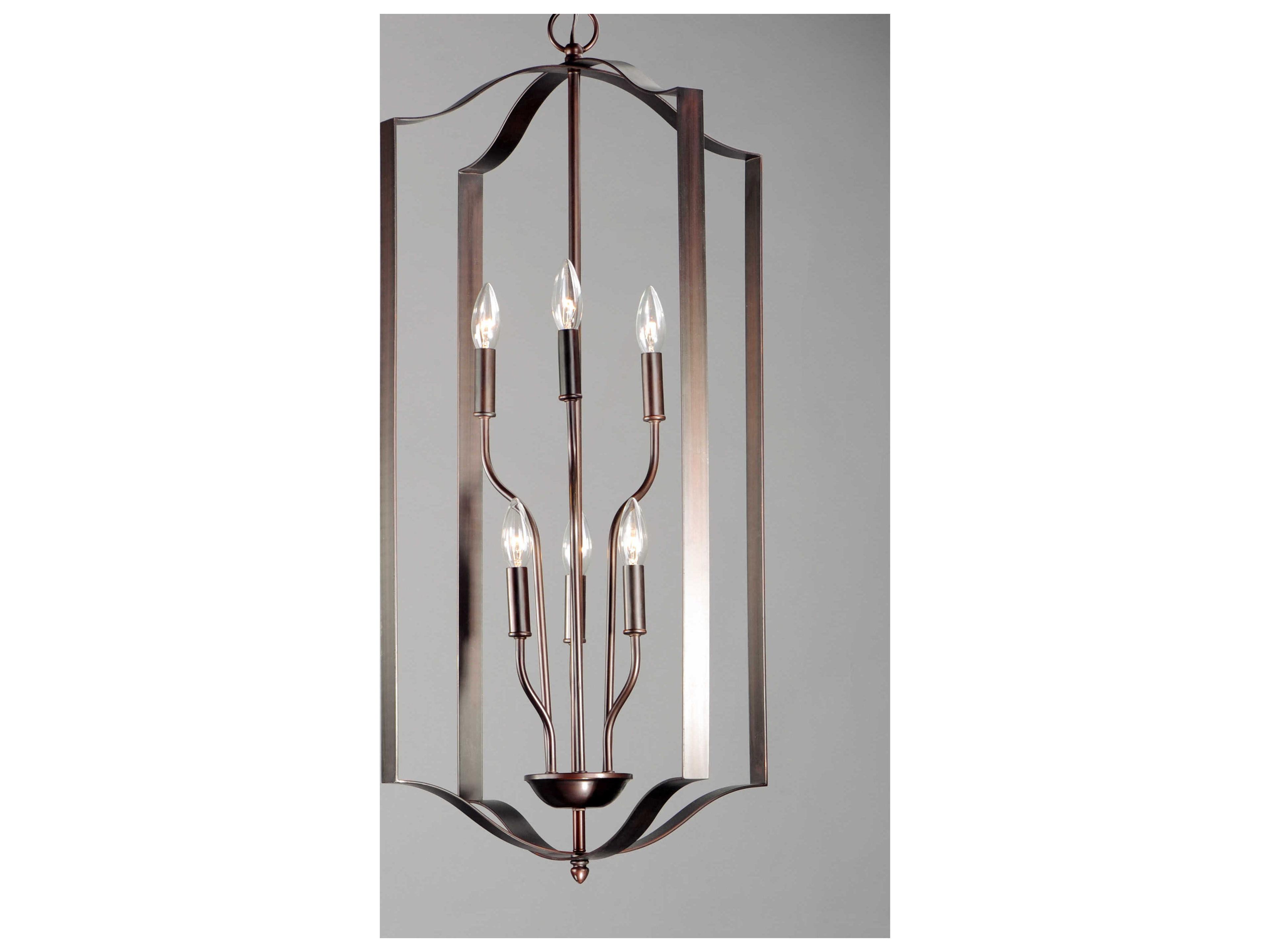 Maxim Lighting Provident 6-Light Oil Rubbed Bronze Candelabra Tiered Chandelier