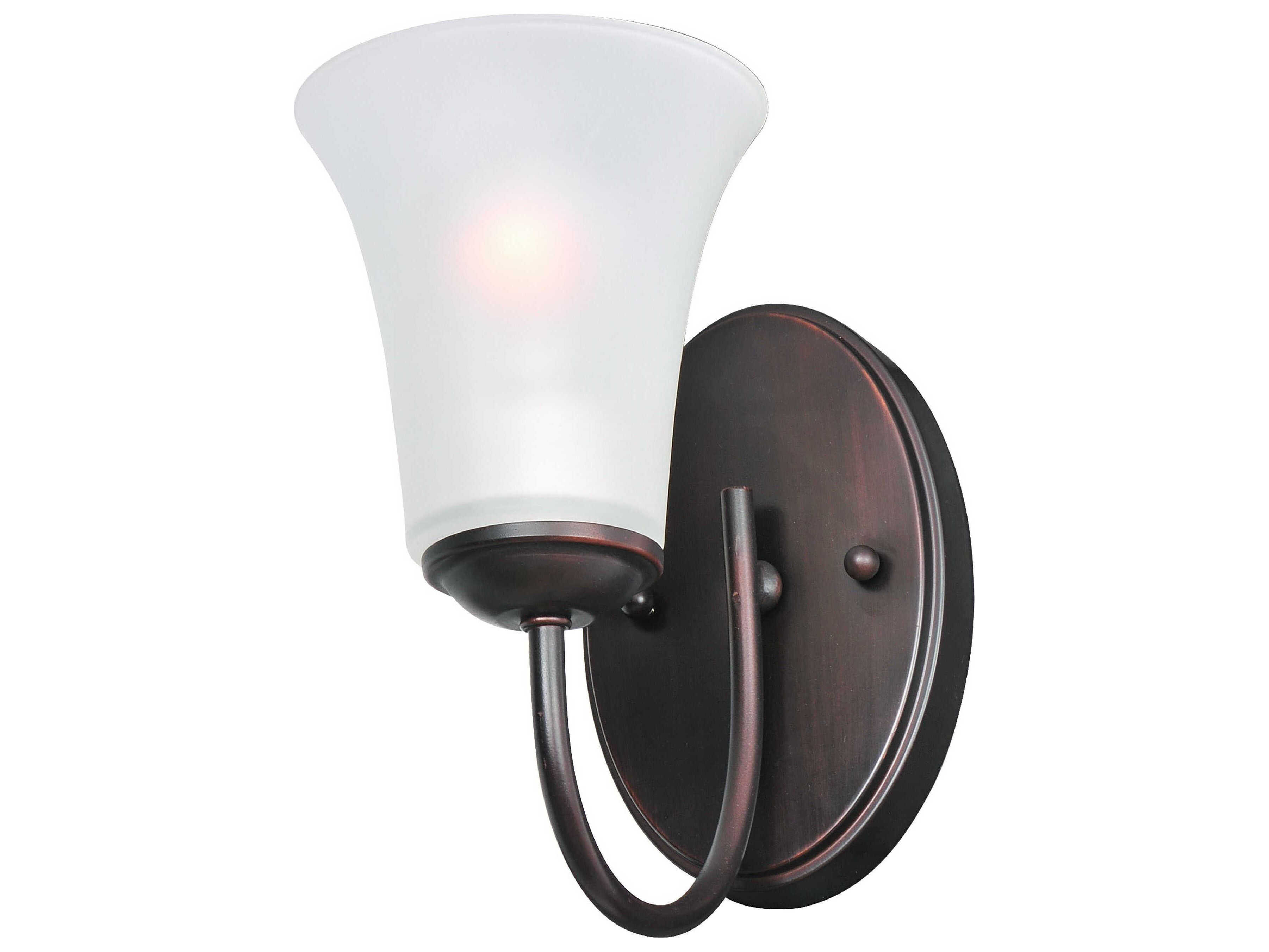 Maxim Lighting Logan Oil Rubbed Bronze Glass Wall Sconce