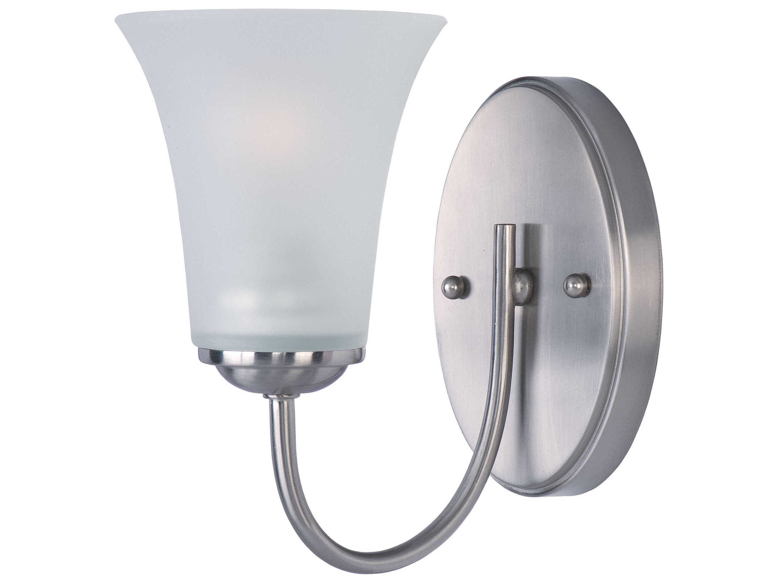 Maxim Lighting Logan Satin Nickel Glass Wall Sconce