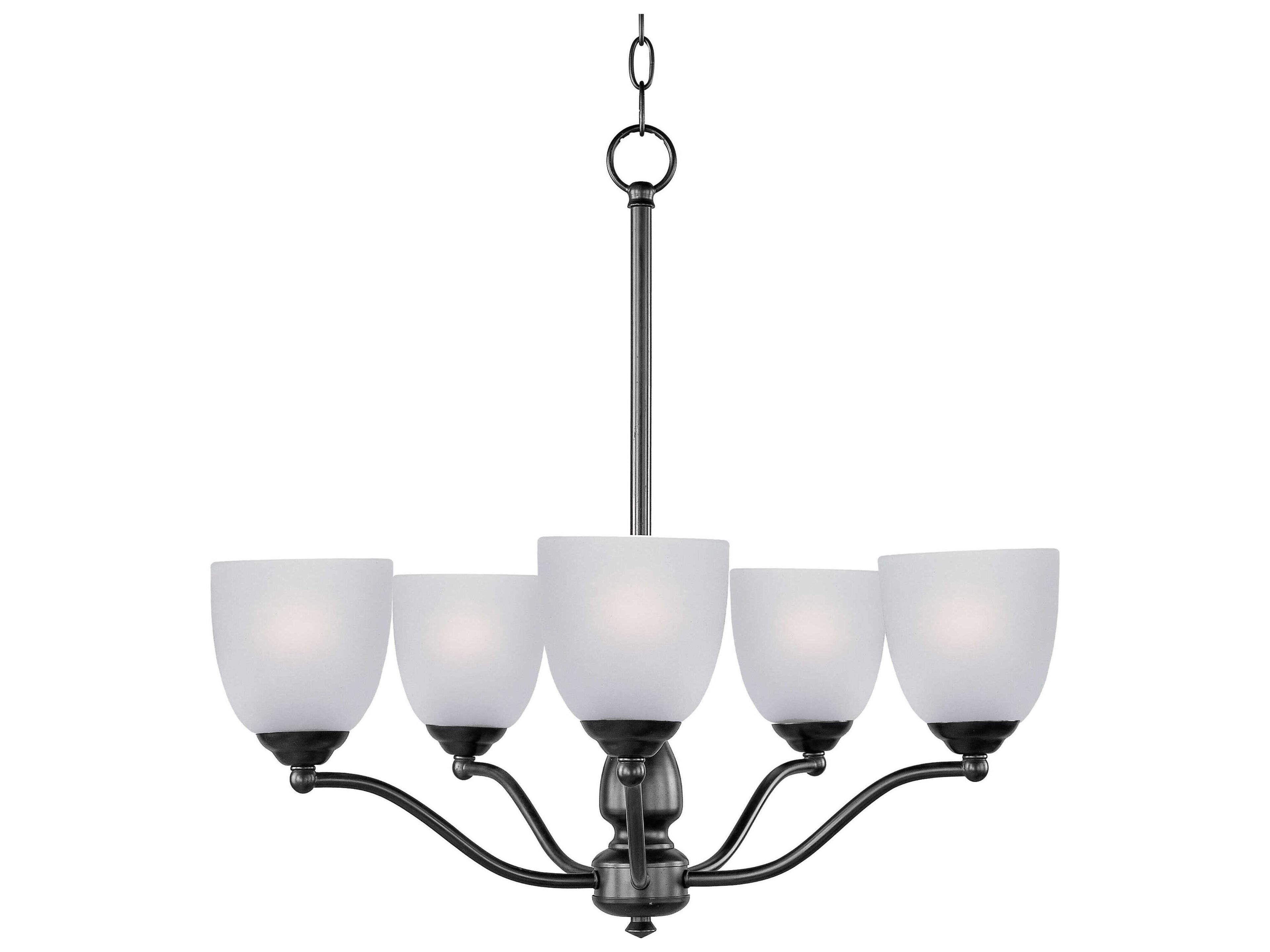 Maxim Lighting Stefan 5-Light Black Glass Dome Chandelier