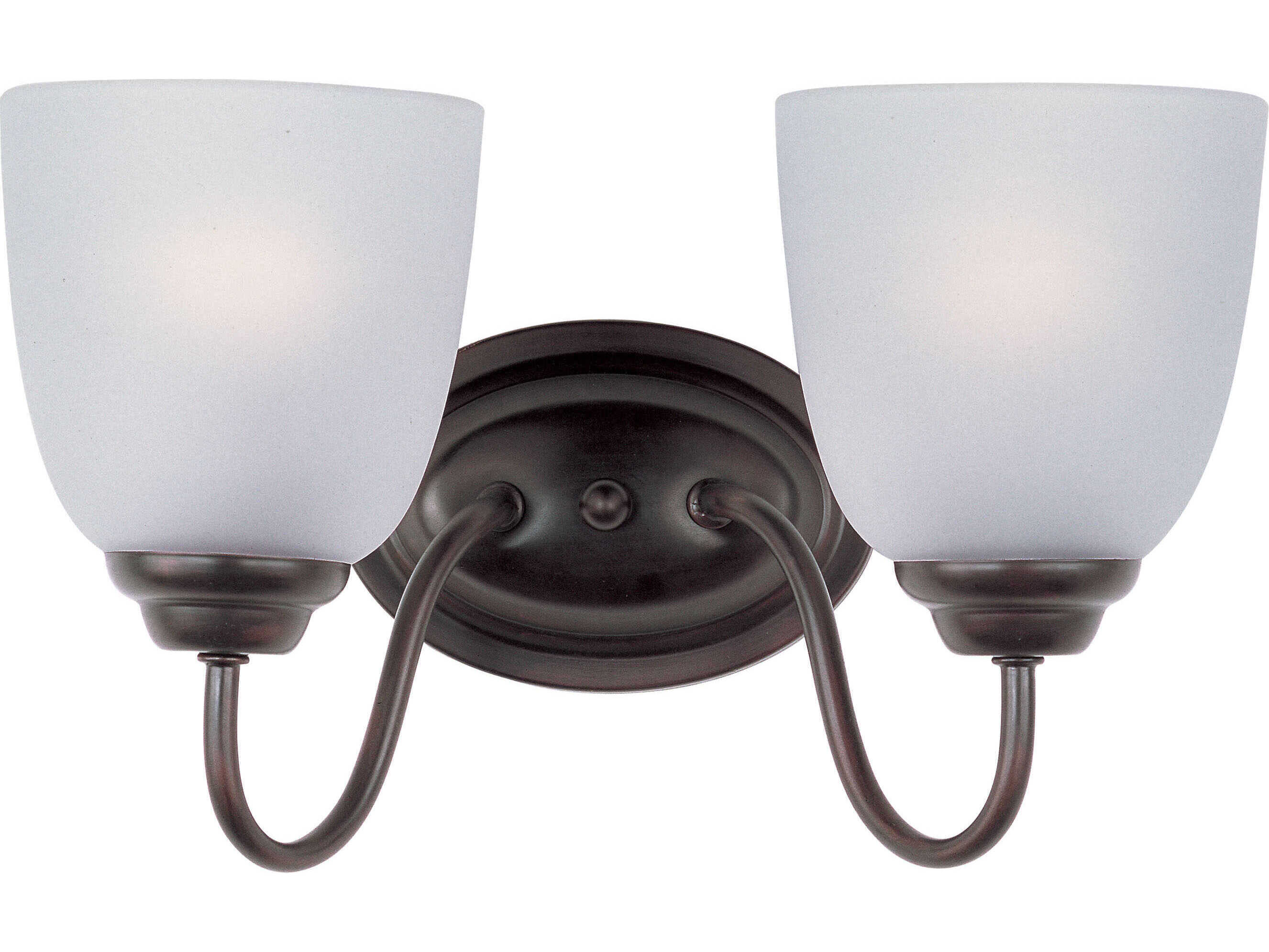 Maxim Lighting Stefan 2-Light Oil Rubbed Bronze Glass Vanity Light