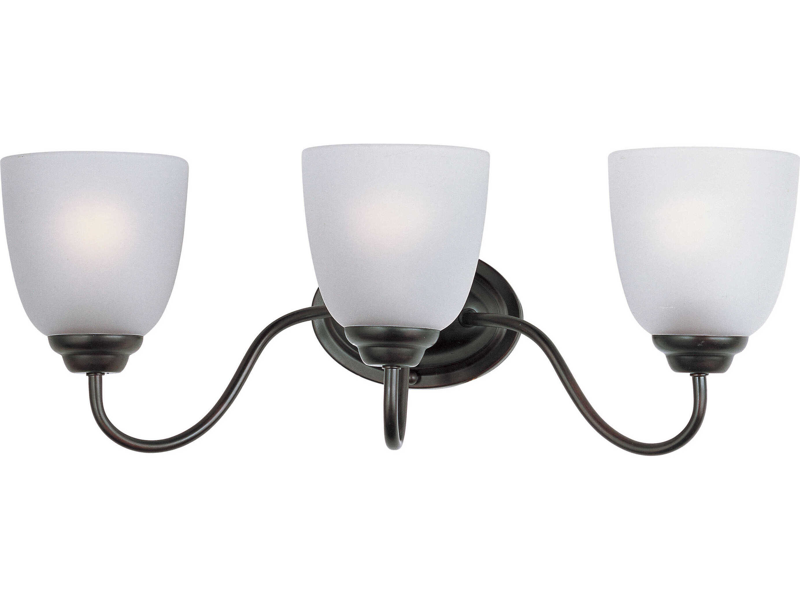 Maxim Lighting Stefan 3-Light Oil Rubbed Bronze Glass Vanity Light