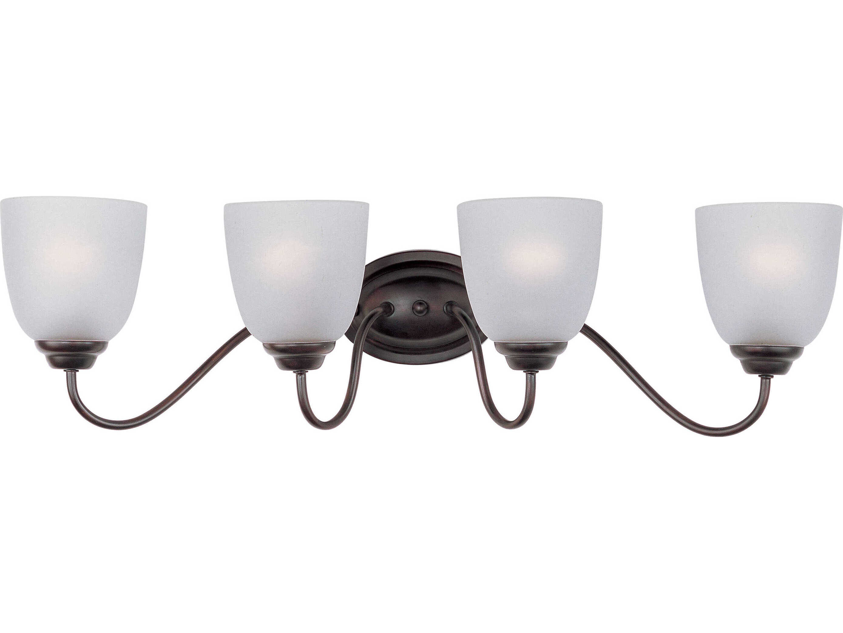 Maxim Lighting Stefan 4-Light Oil Rubbed Bronze Glass Vanity Light