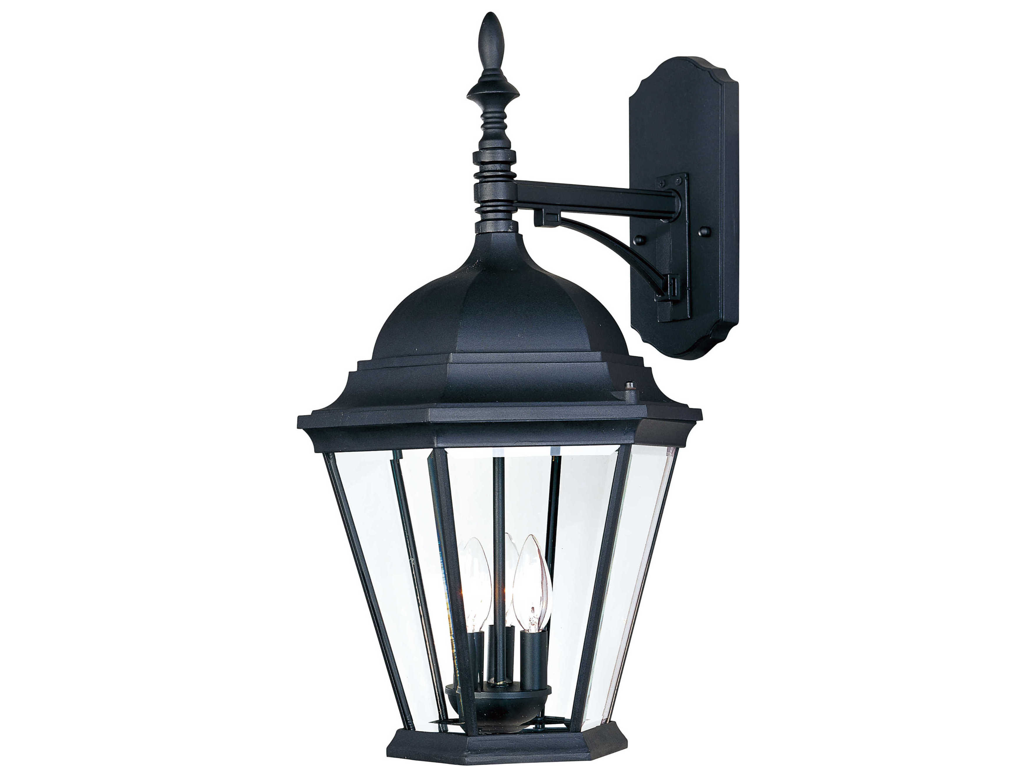 Maxim Lighting Westlake & Clear Glass 3 - Light Incandescent Outdoor Wall Light