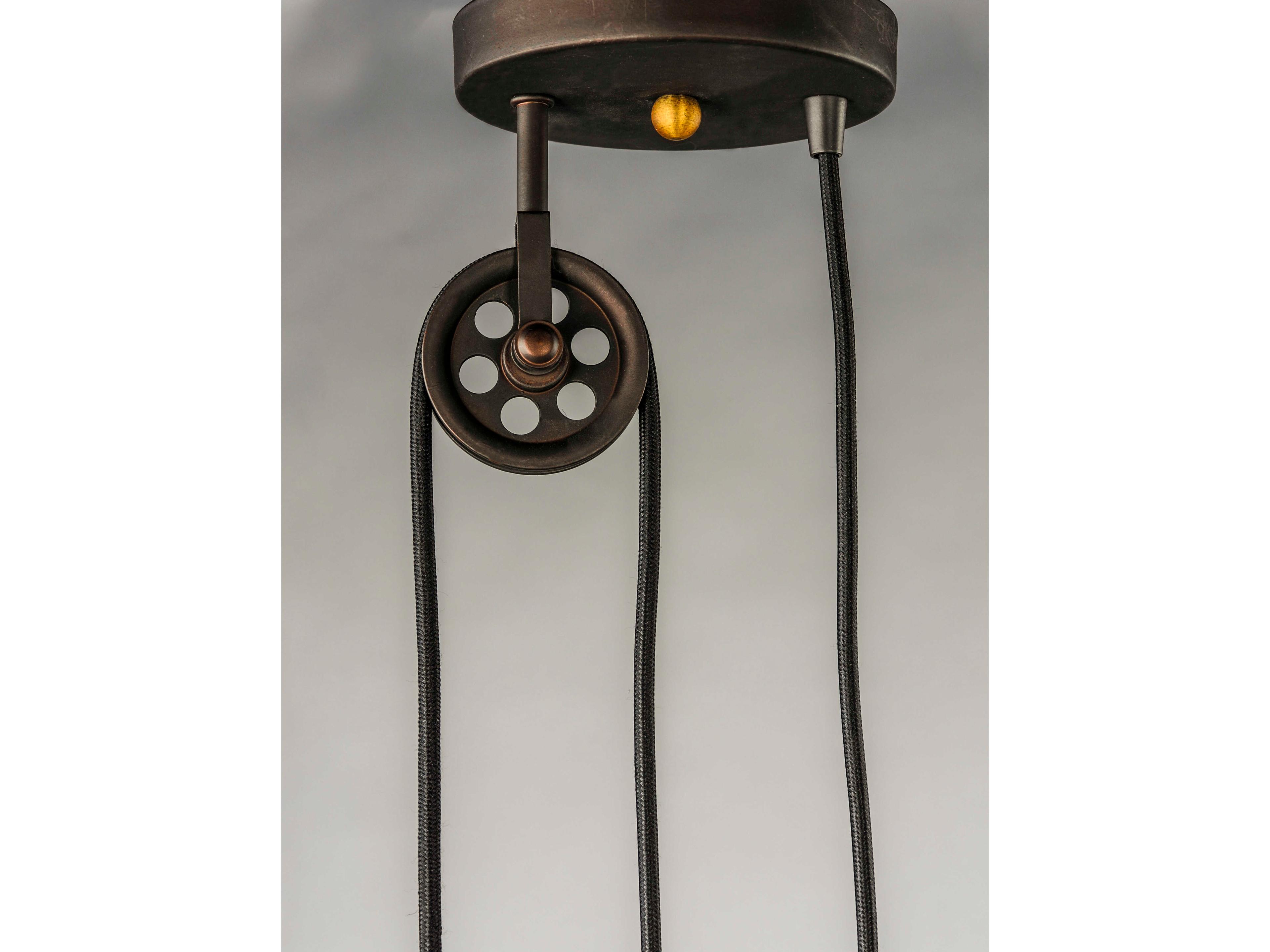 Maxim Lighting Tucson 1-Light Oil Rubbed Bronze Weathered Wood Brown Empire Pendant