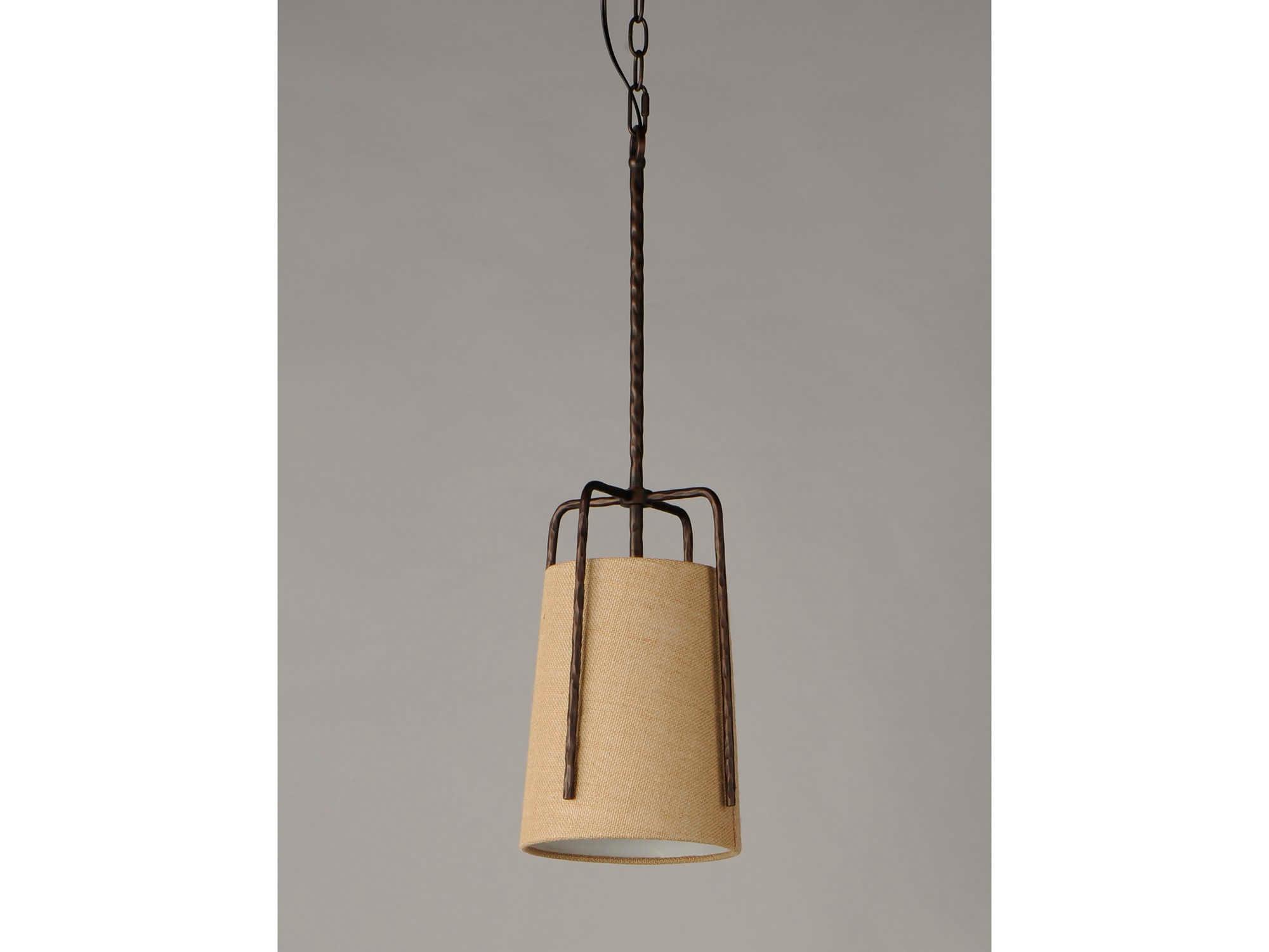 Maxim Lighting Pitchfork 1-Light Oil Rubbed Bronze Bell Mini Pendant