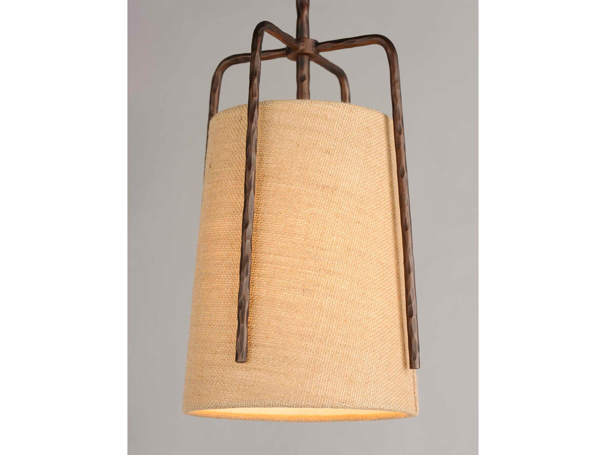 Maxim Lighting Pitchfork 1-Light Oil Rubbed Bronze Bell Mini Pendant